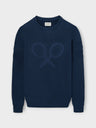 Sweatshirt raquete relevo tom marinho