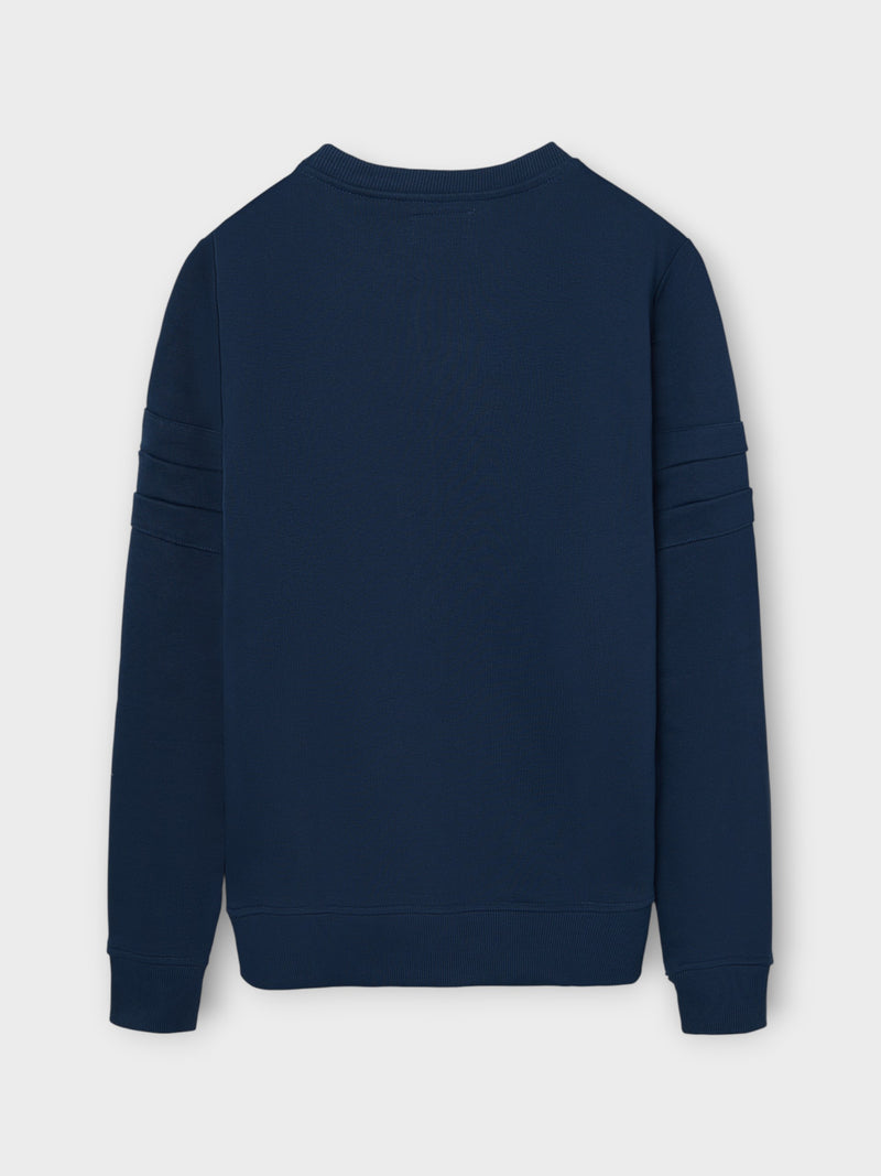Sweatshirt raquete relevo tom marinho
