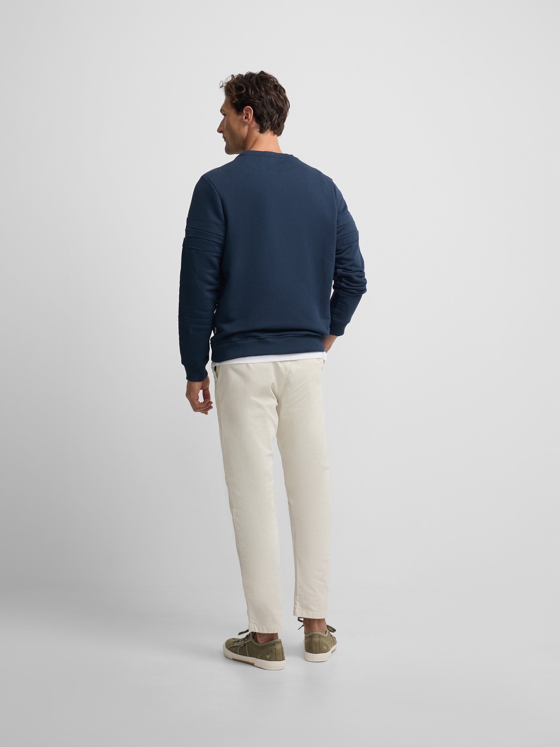 Sudadera raqueta relieve tono marino