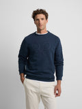 Sweatshirt raquete relevo tom marinho