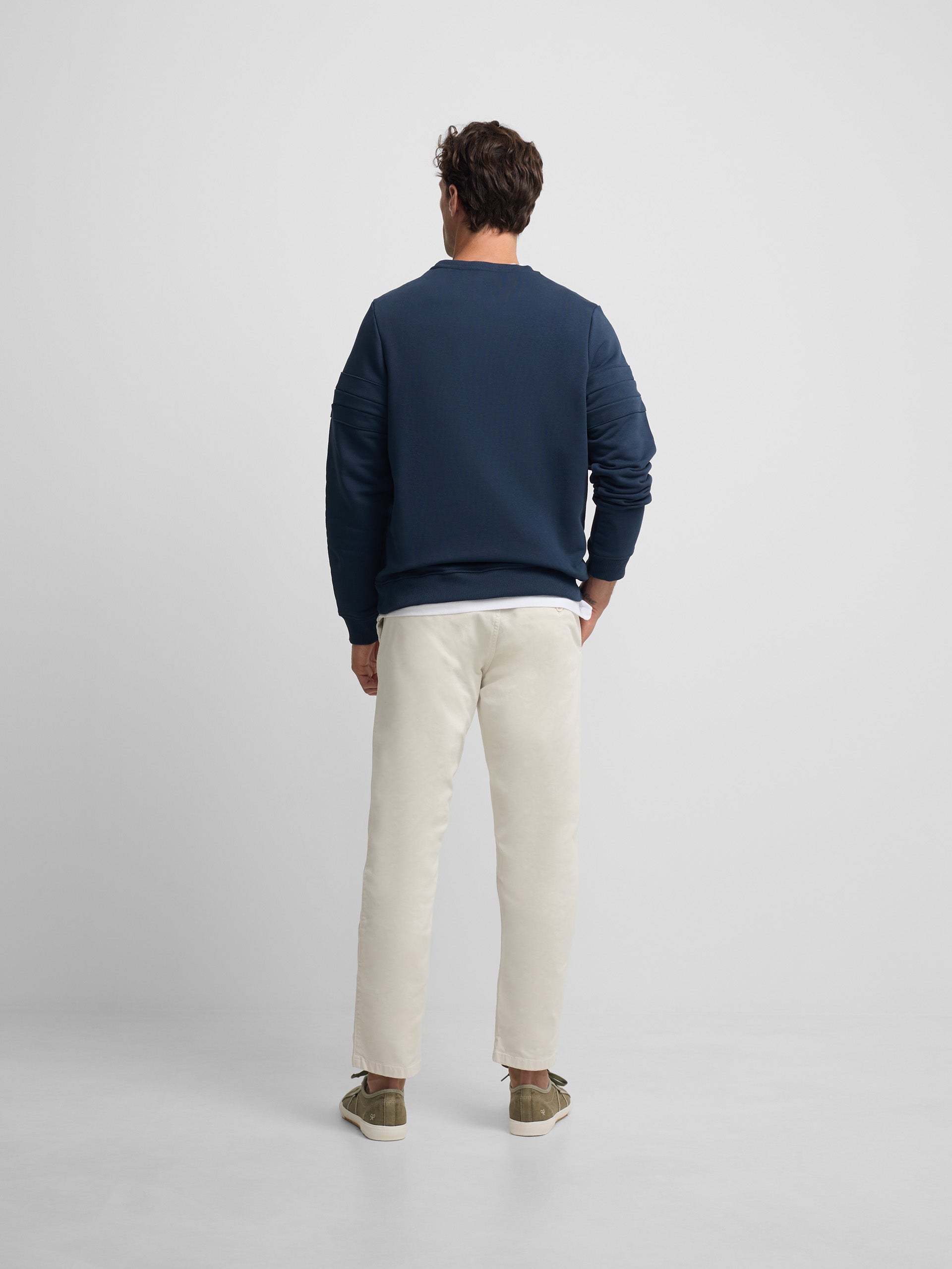 Sudadera raqueta relieve tono marino