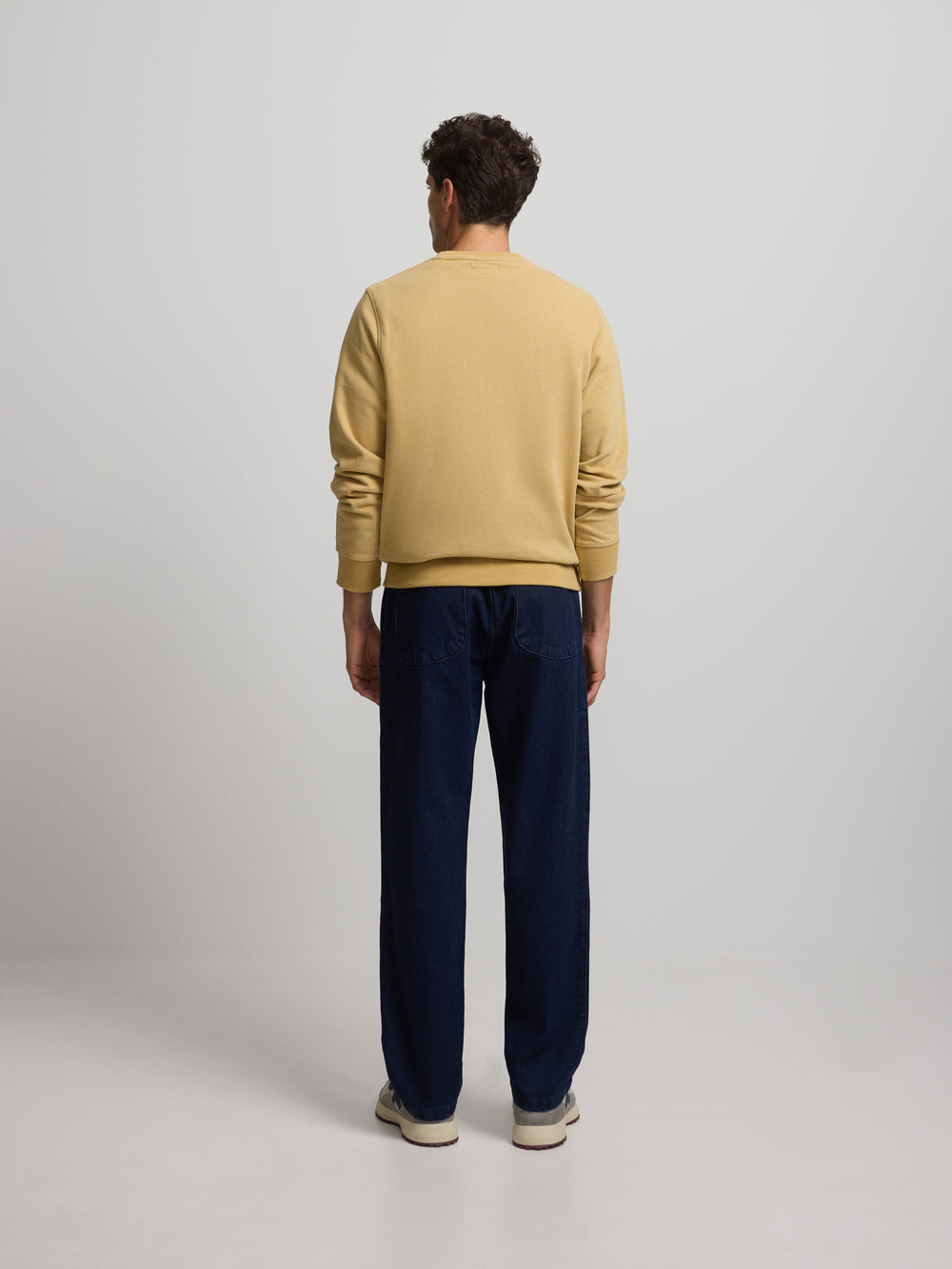 Sudadera silbon minilogo mostaza