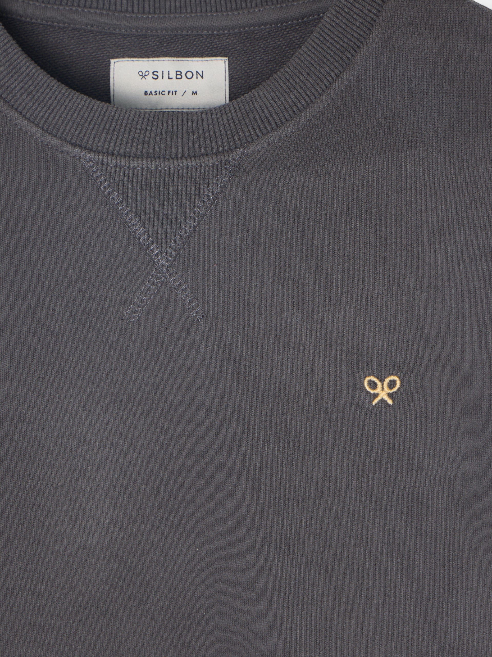 Dark gray silbon mini logo sweatshirt