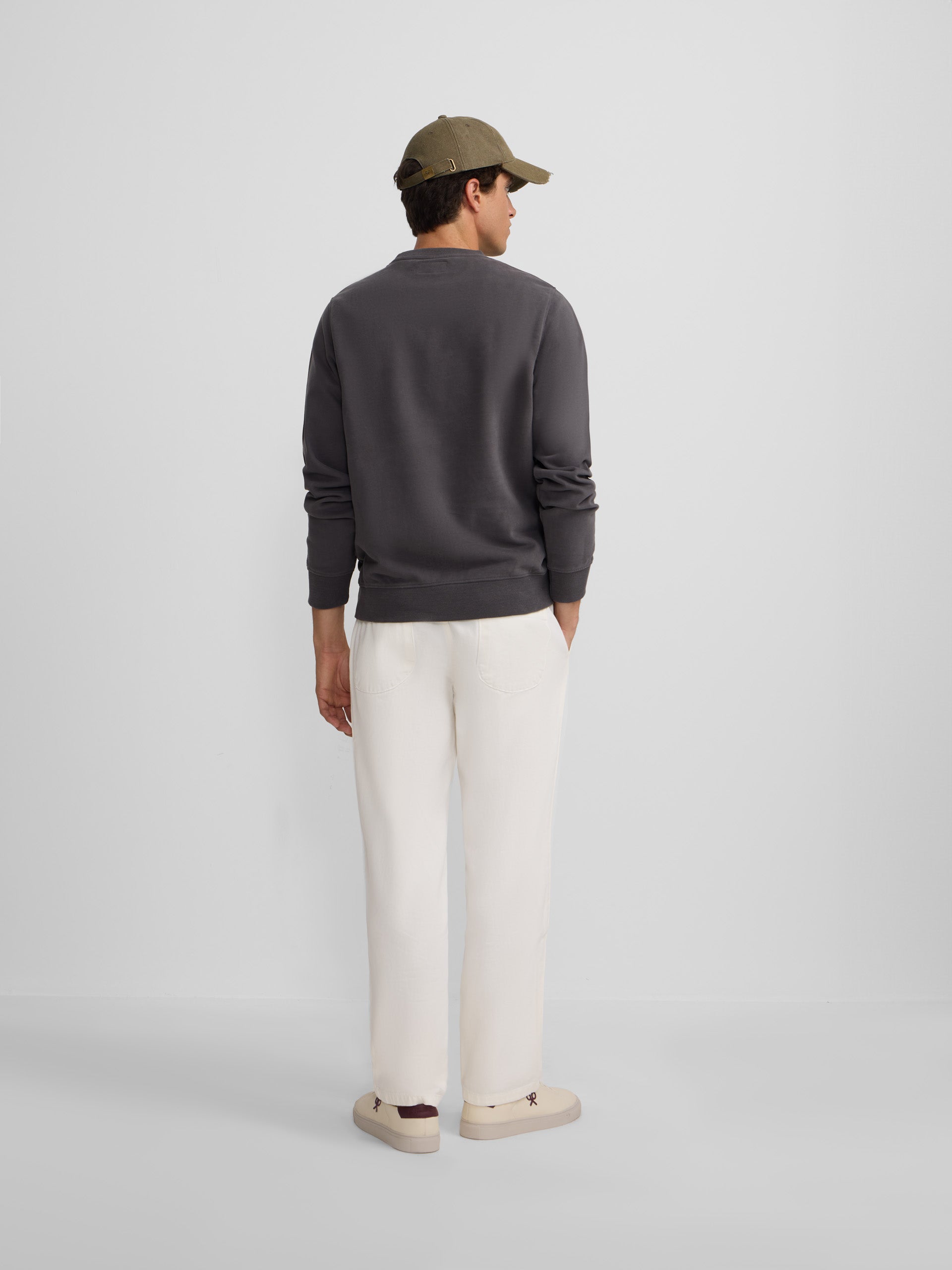 Dark gray silbon mini logo sweatshirt