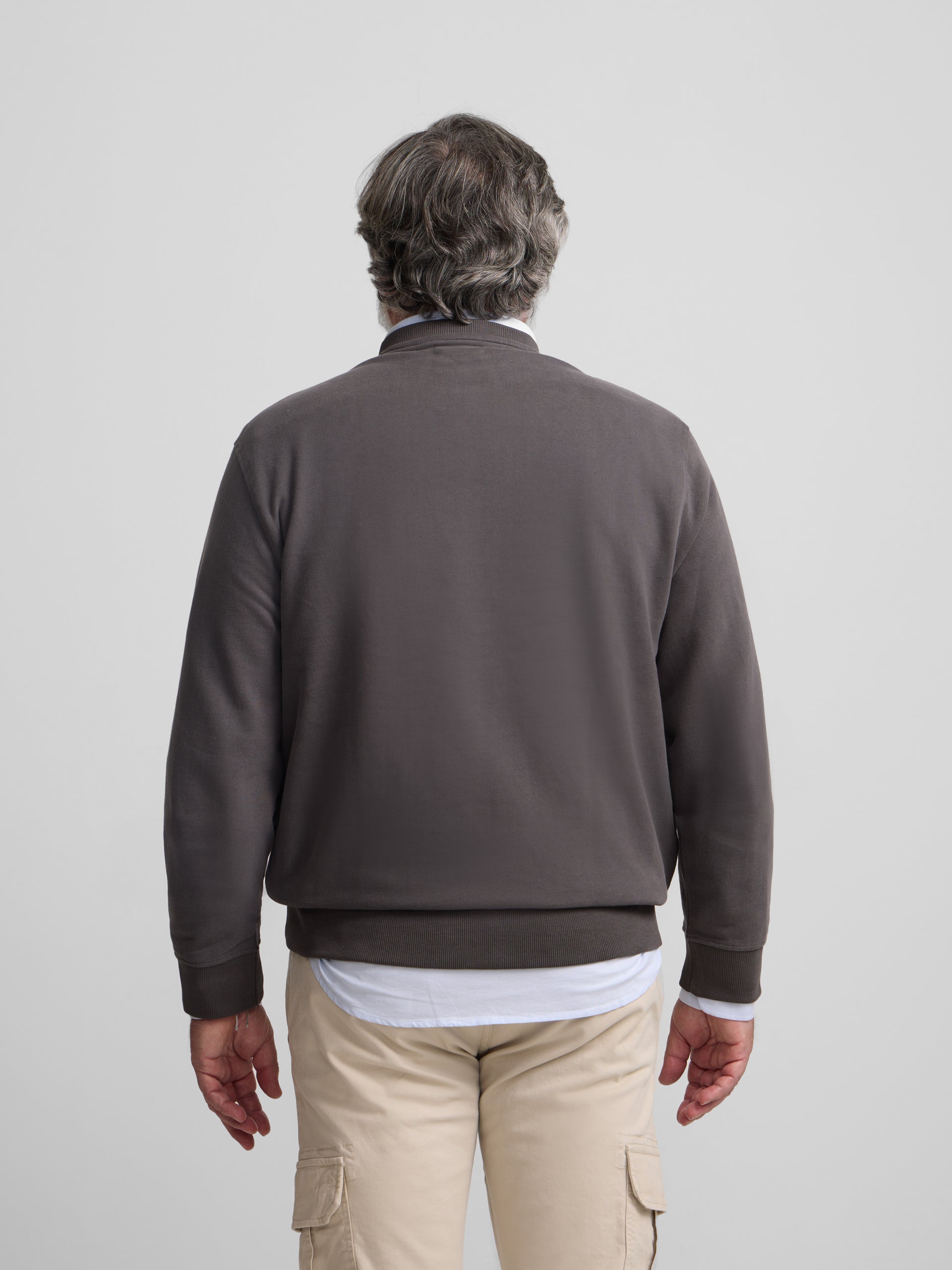 Dark gray silbon mini logo sweatshirt