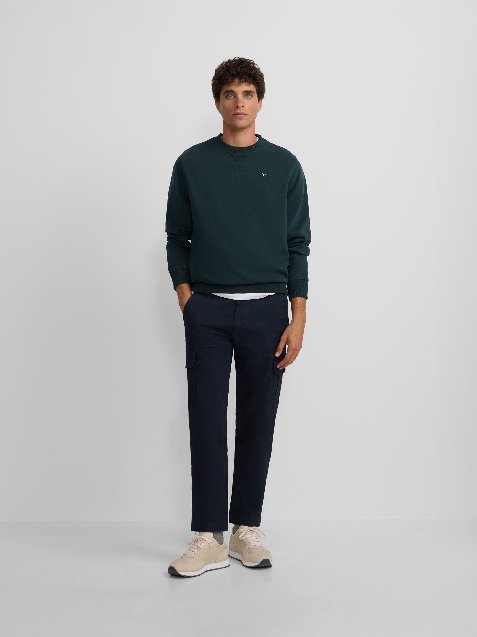 Silbon Mini Logo Dark Green Sweatshirt