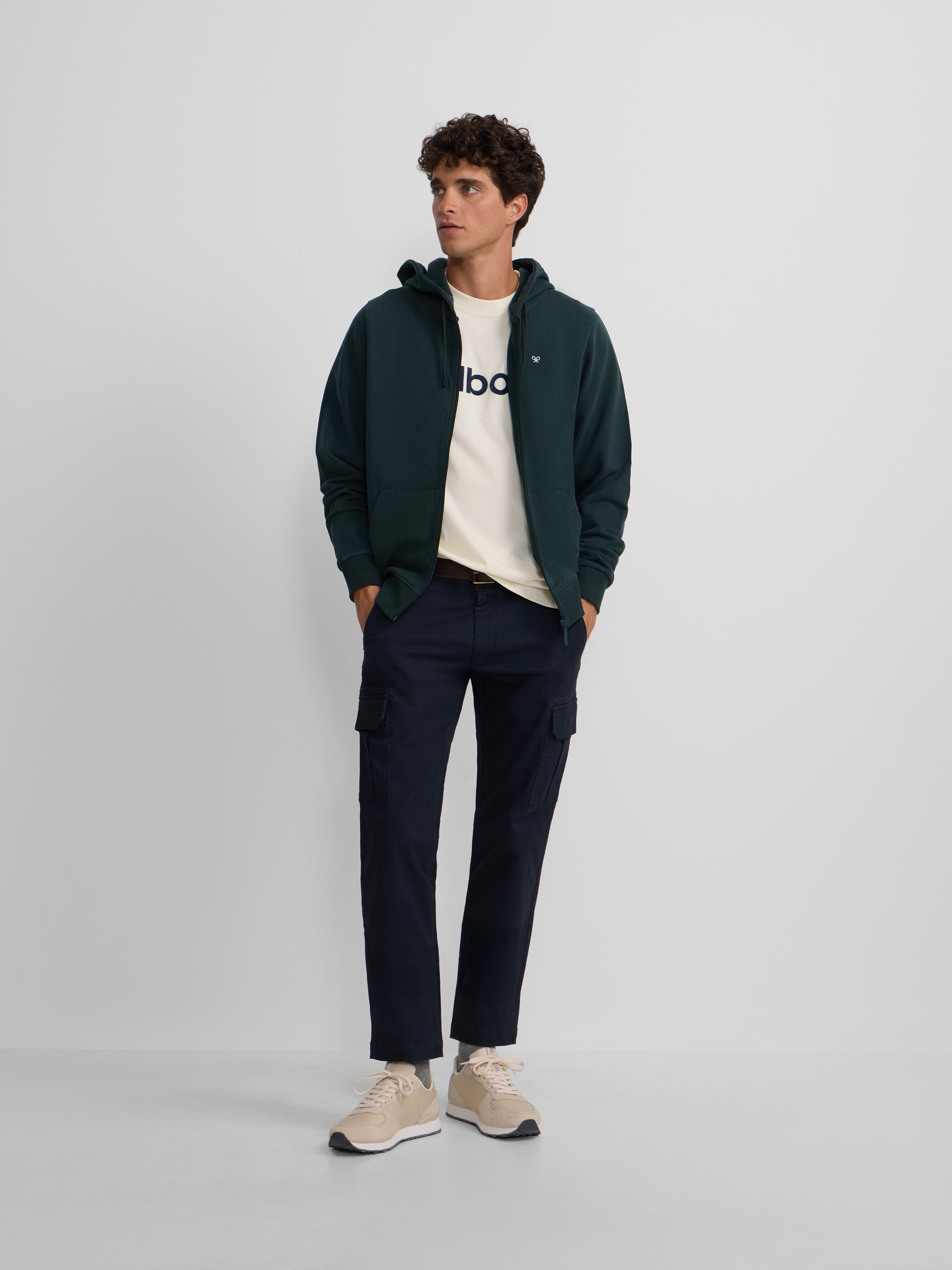 Classic dark green hoodie sweatshirt