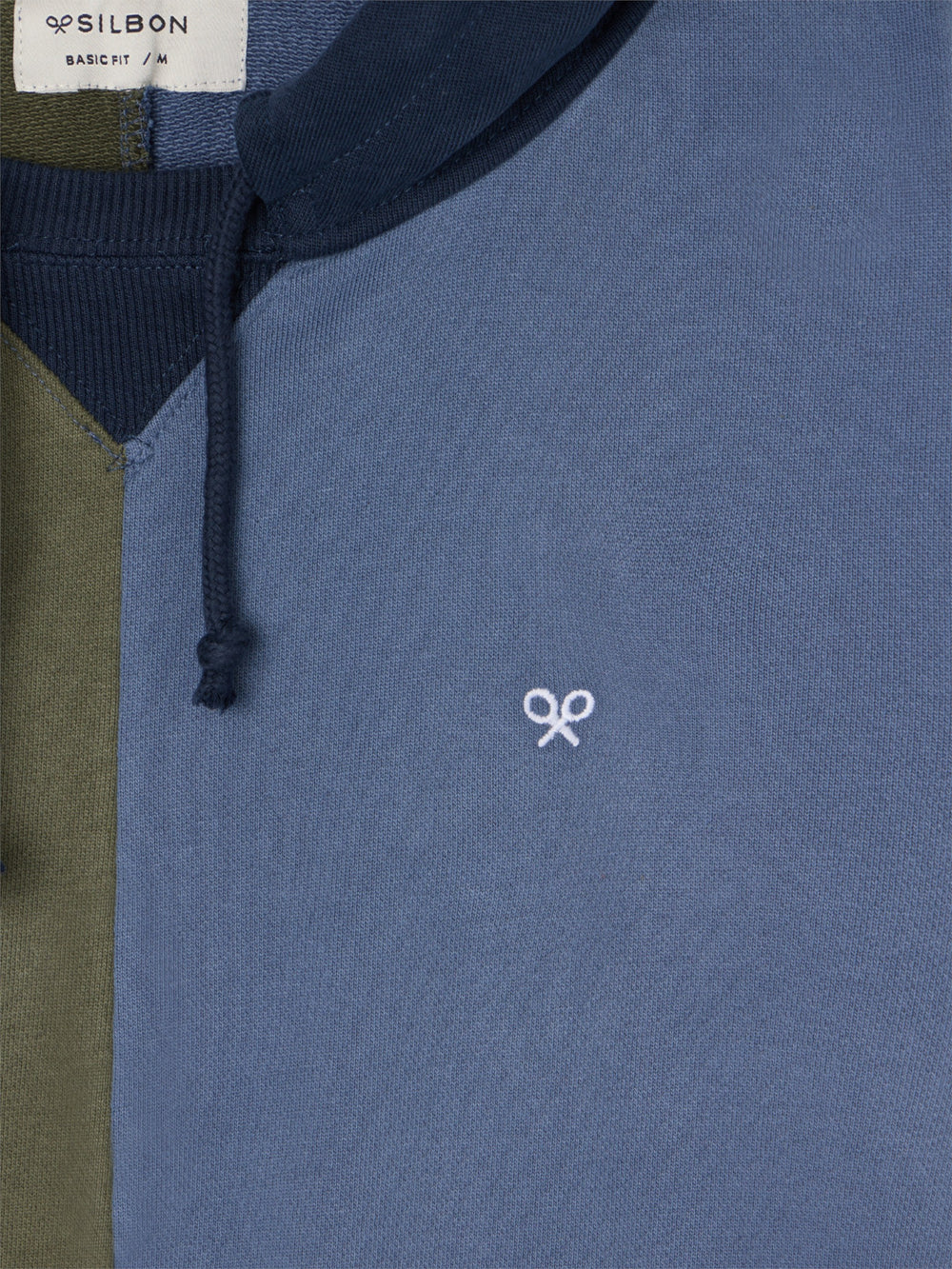 Sudadera hoodie multicolor azul verde