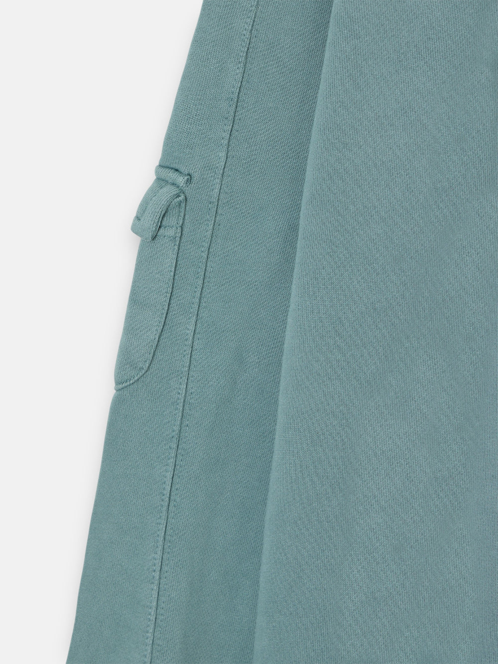 Sudadera relaxed fit logo garment dye gris azul