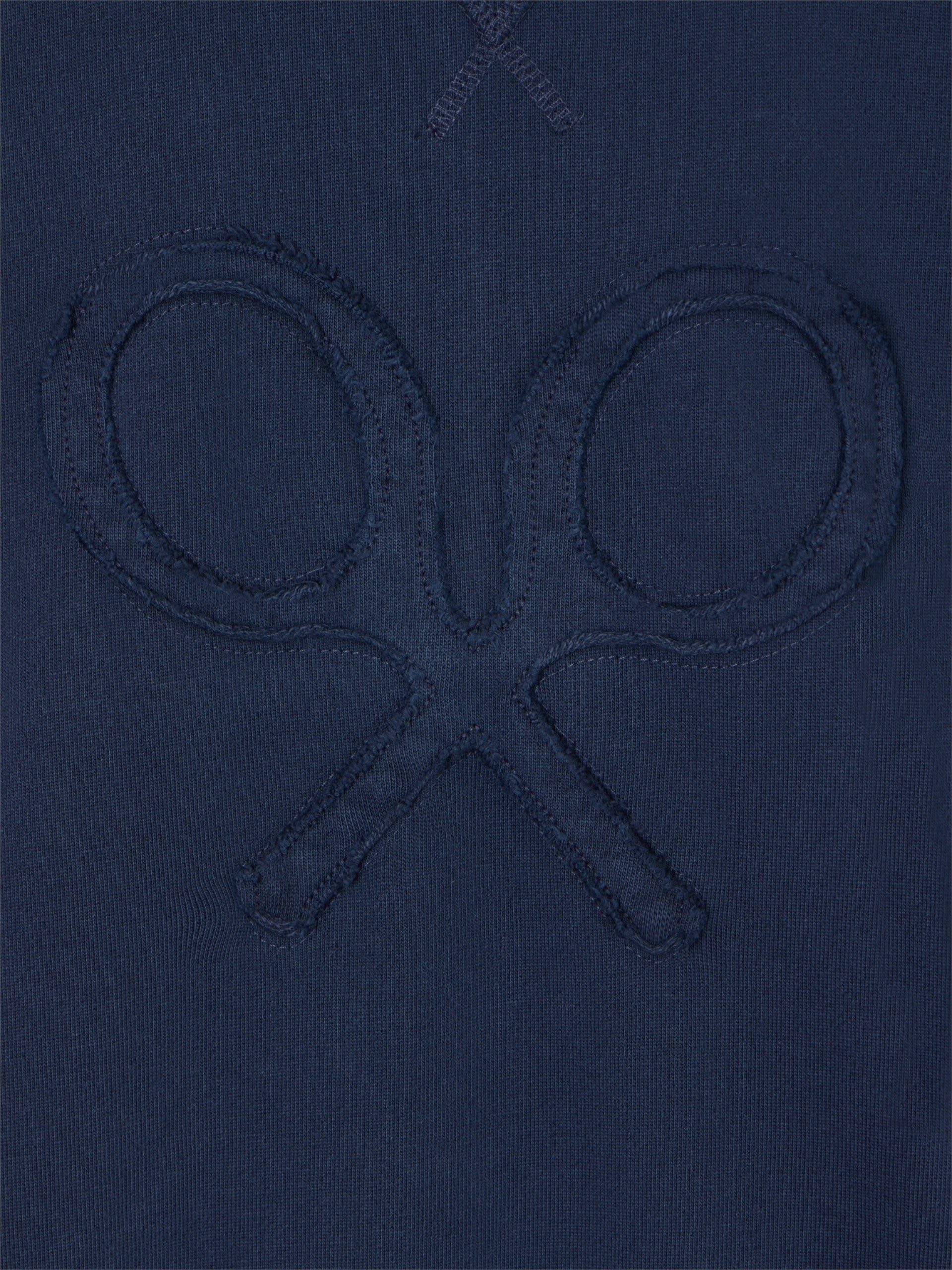 Sweatshirt relaxed fit logo garment dye azul-marinho