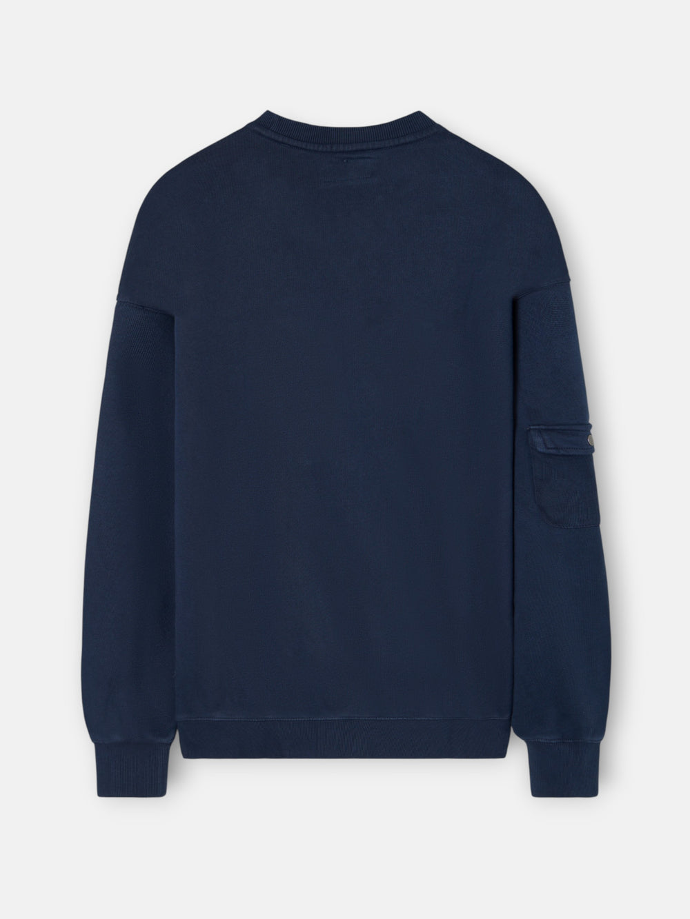 Sudadera relaxed fit logo garment dye marino