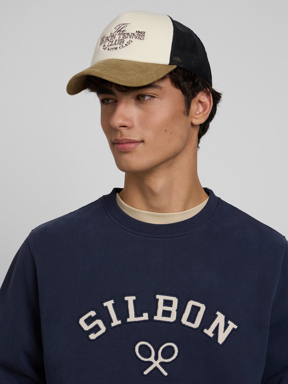 Sudadera raqueta media pana azul marino