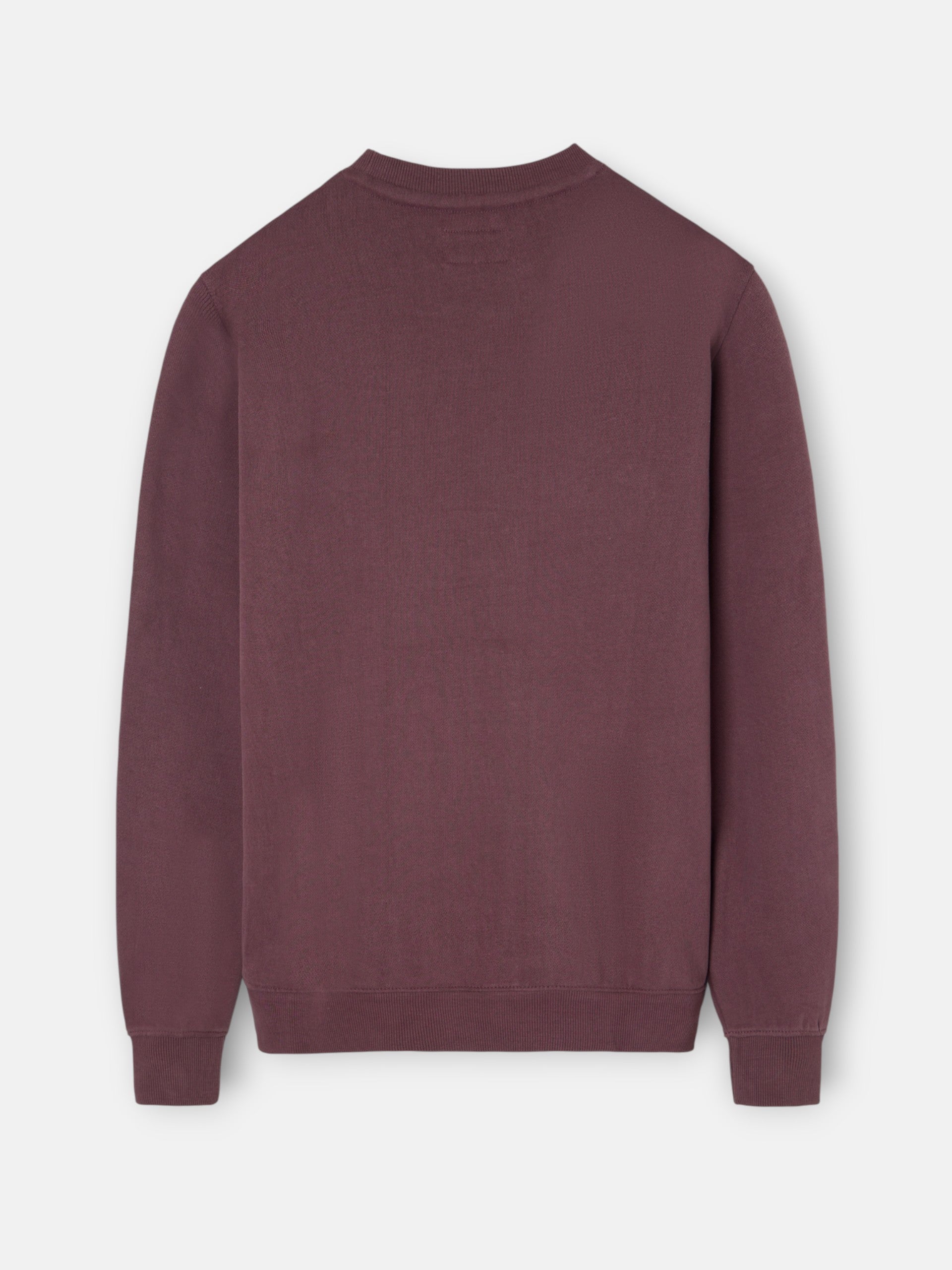 Sweat-shirt mi-long en velours côtelé bordeaux pour raquettes