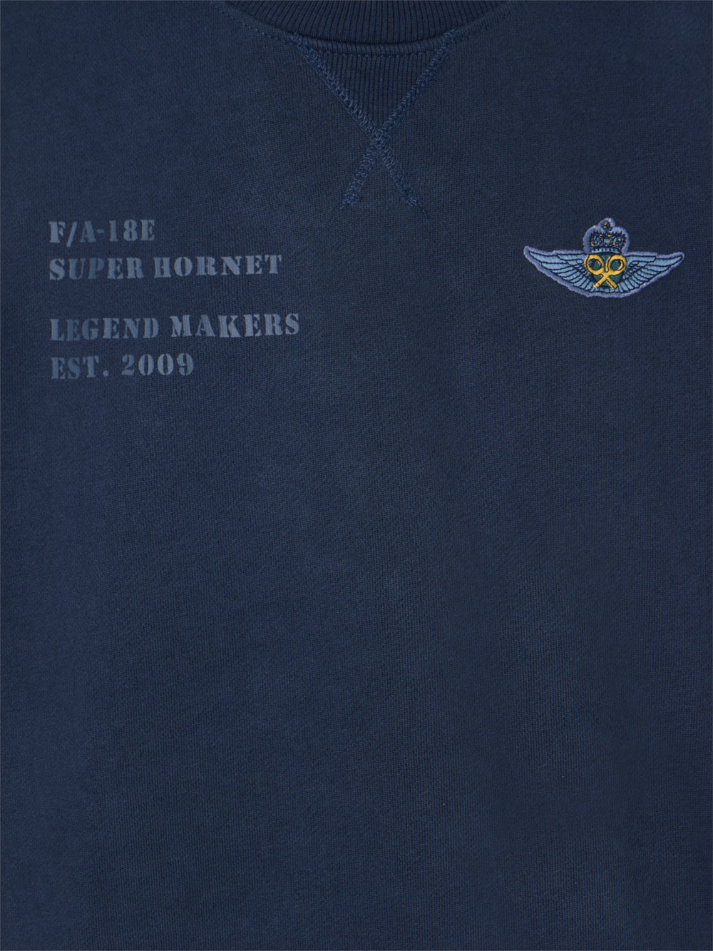 Sudadera parches military marino