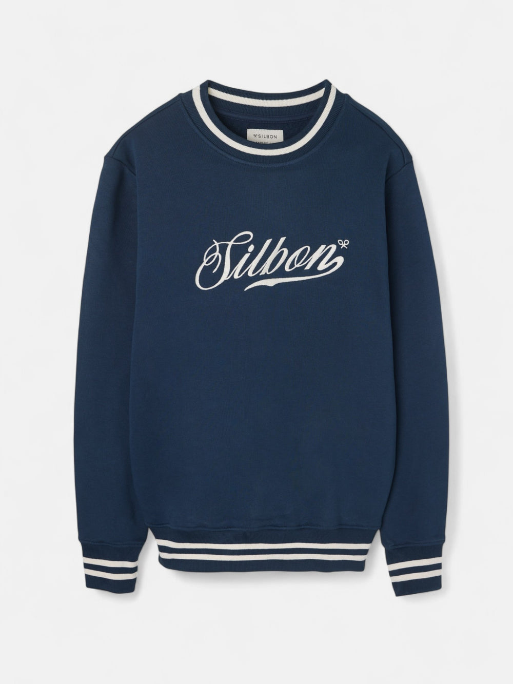 Sudadera retro lettering marino
