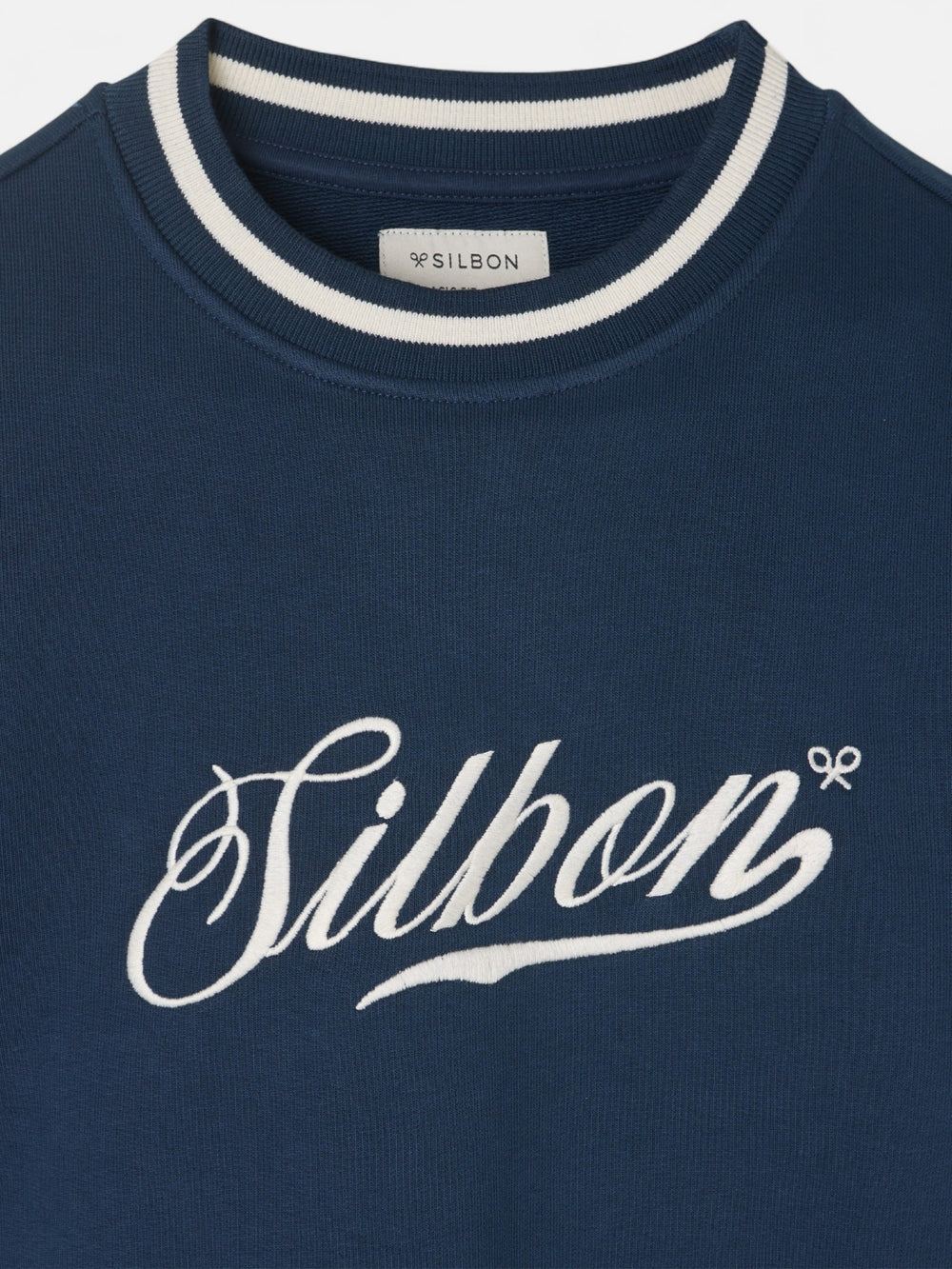 Sudadera retro lettering marino
