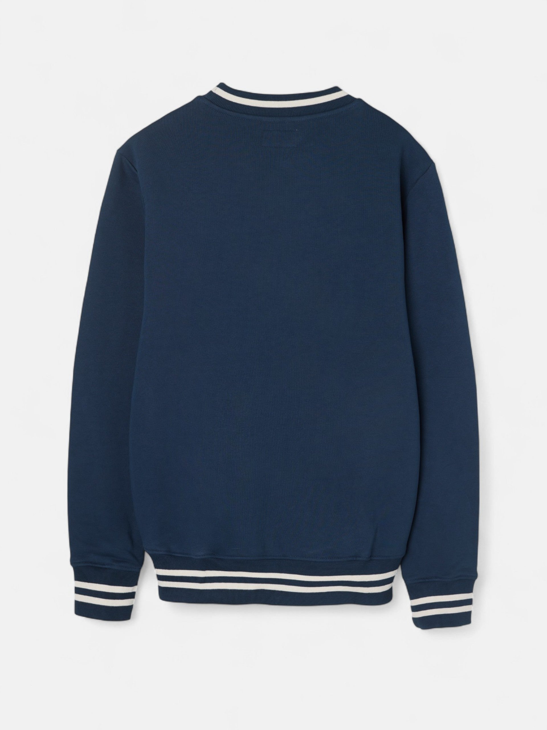 Sweat-shirt bleu marine à lettrage rétro