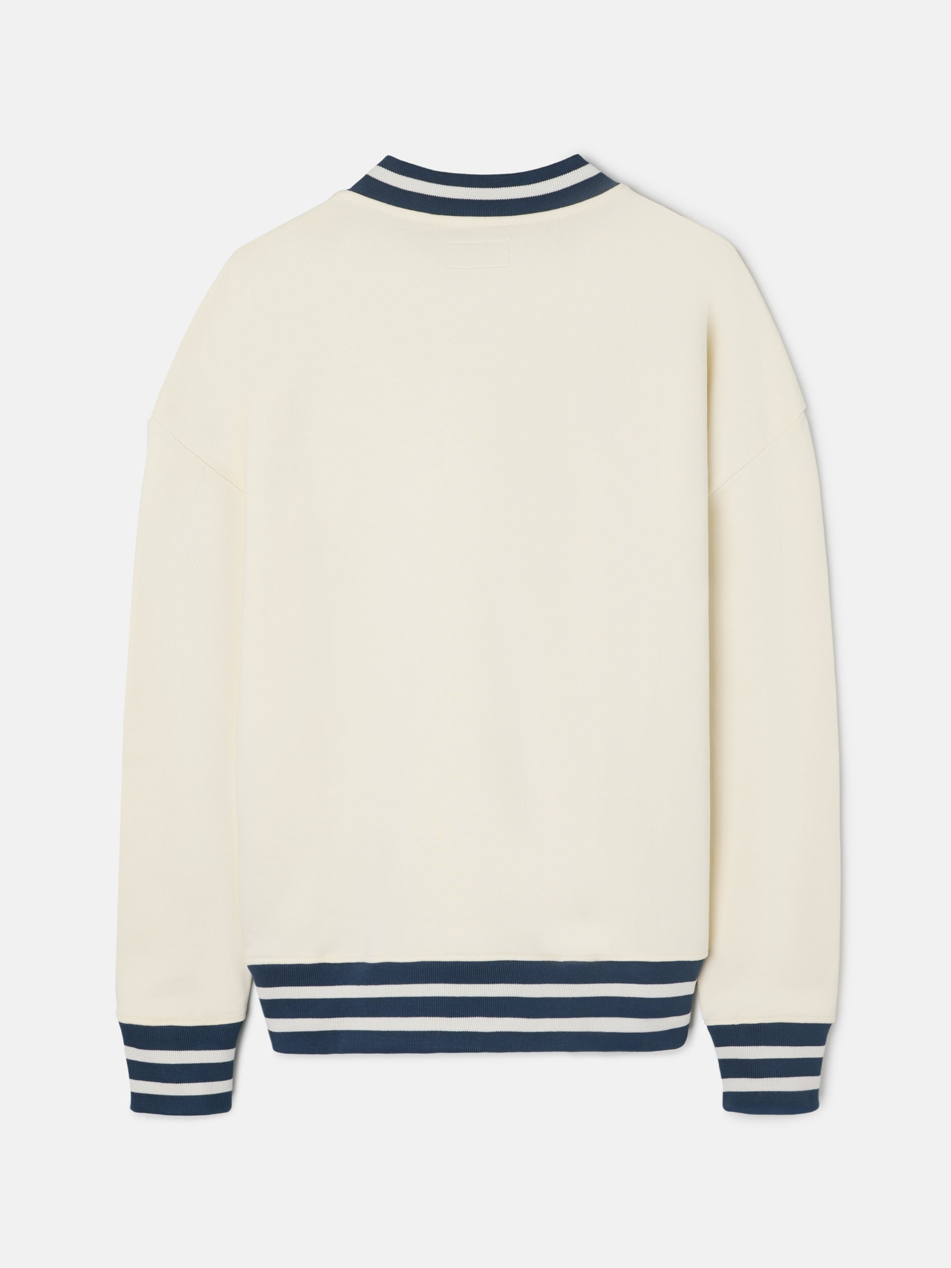 Sudadera relaxed fit ivy league crema