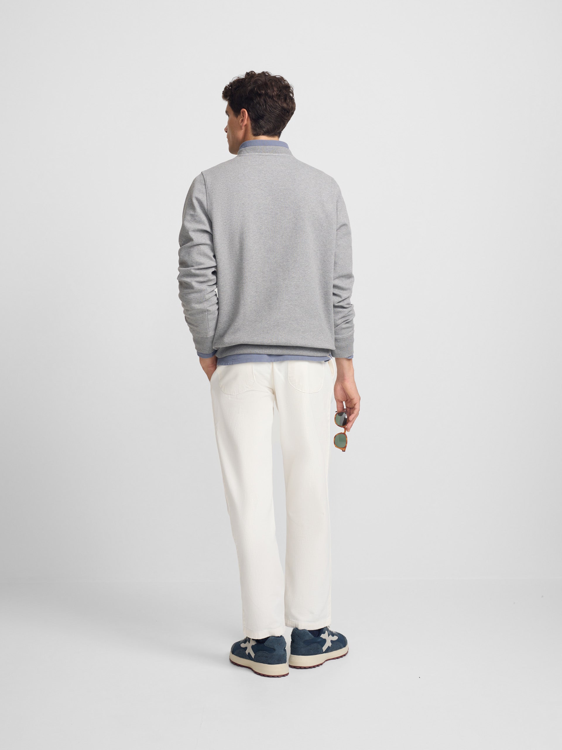 Sweatshirt clássica neoprene cinzenta