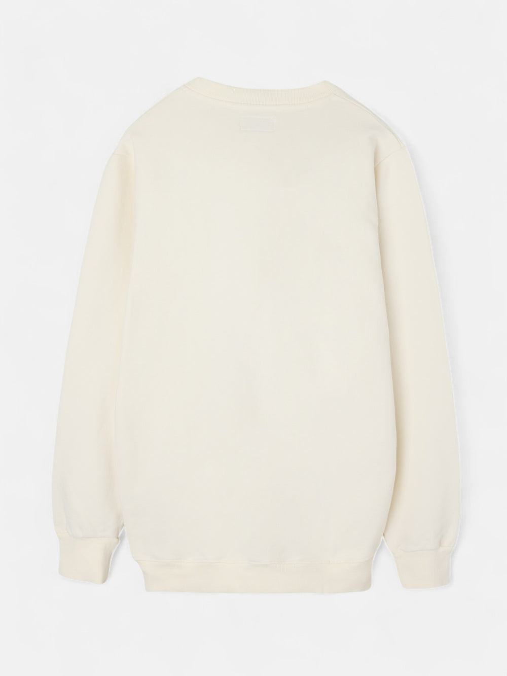 Sudadera silbon flock crema