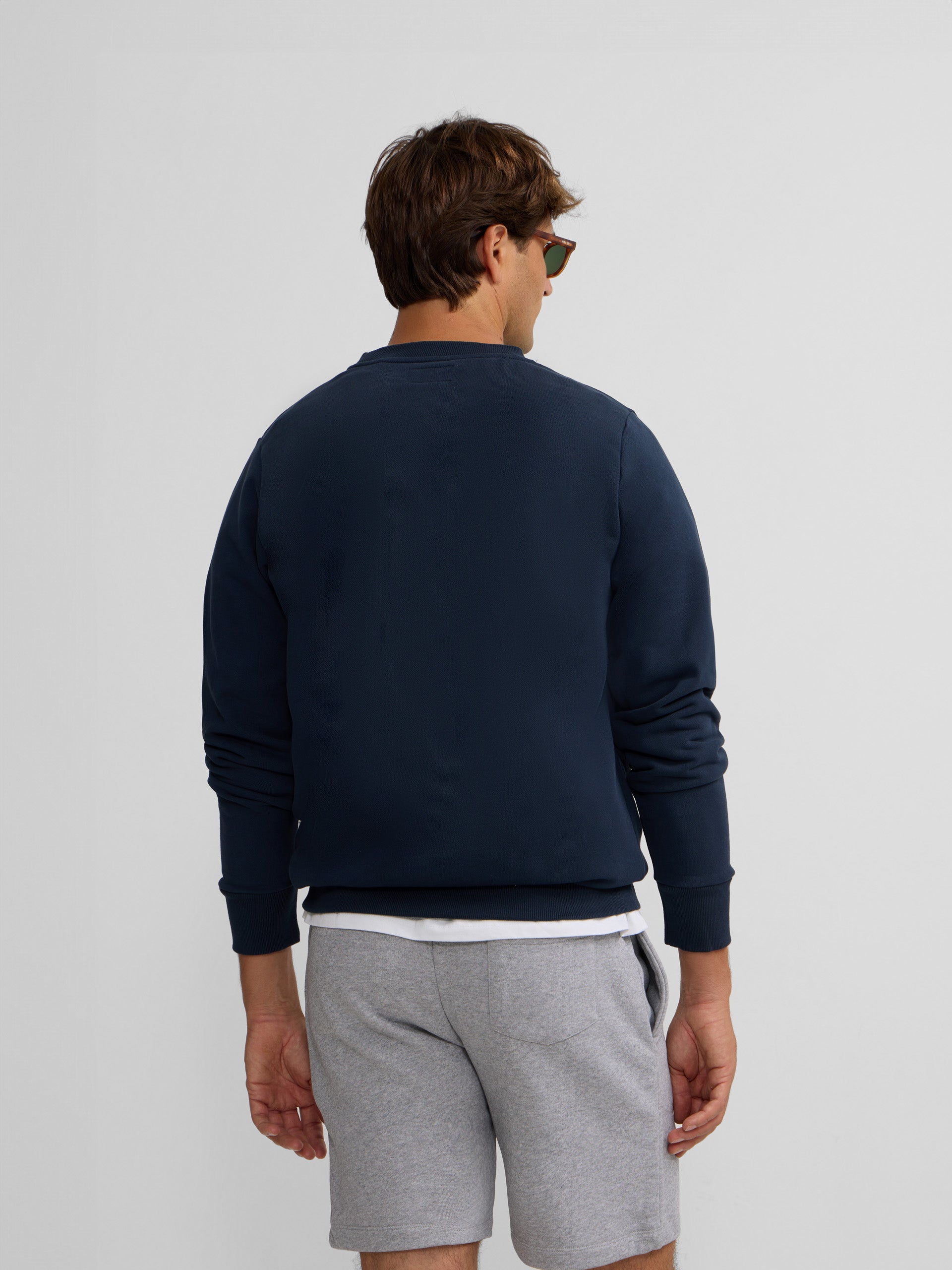 Silbon flock navy blue sweatshirt