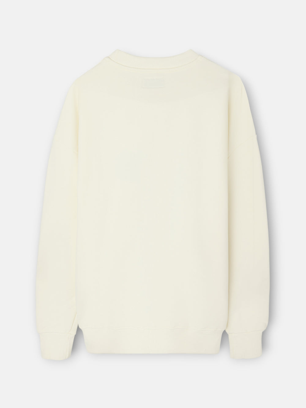 Sweat-shirt rétro décontracté crème