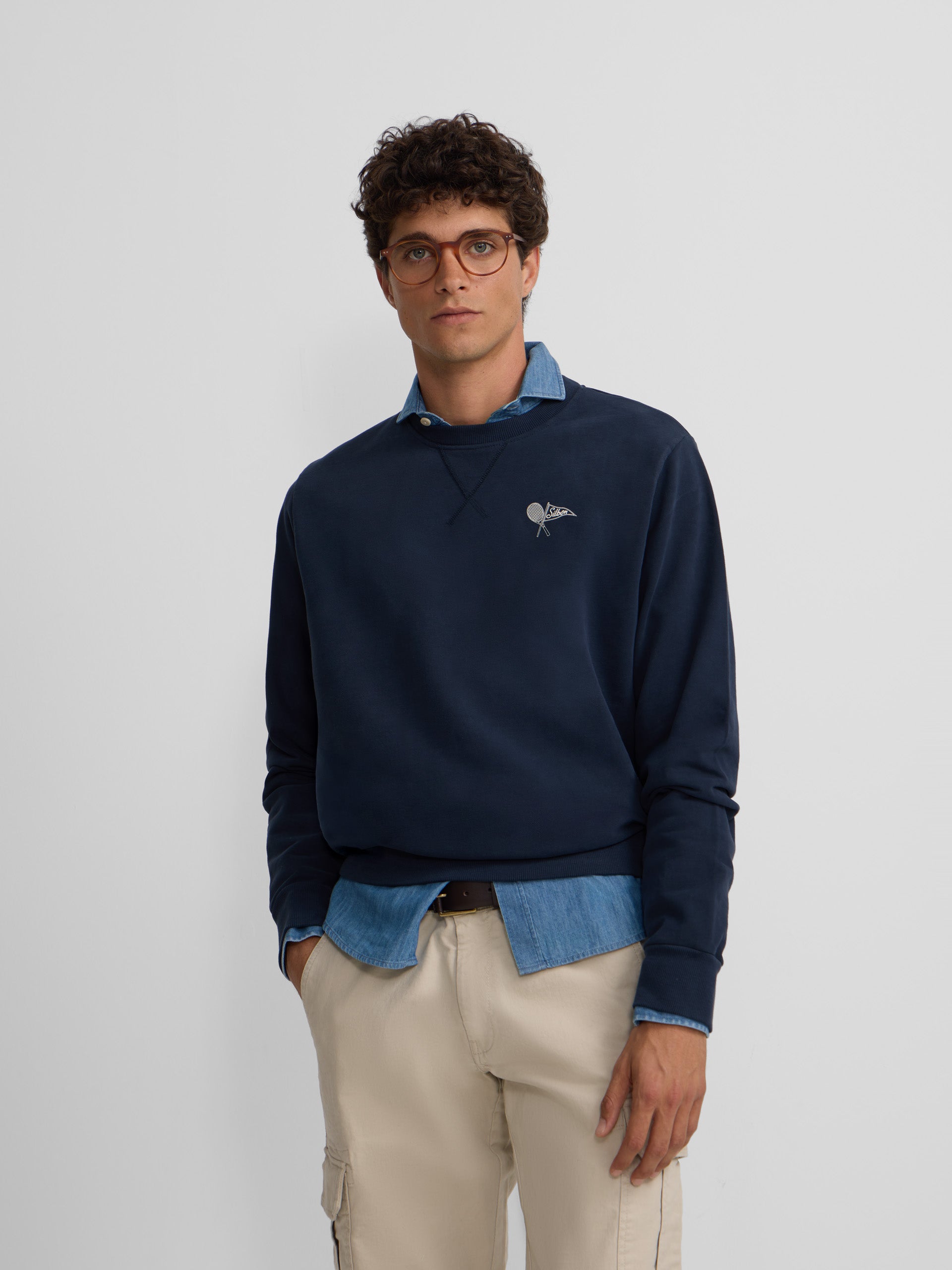 Sweatshirt athletic dept. azul-marinho
