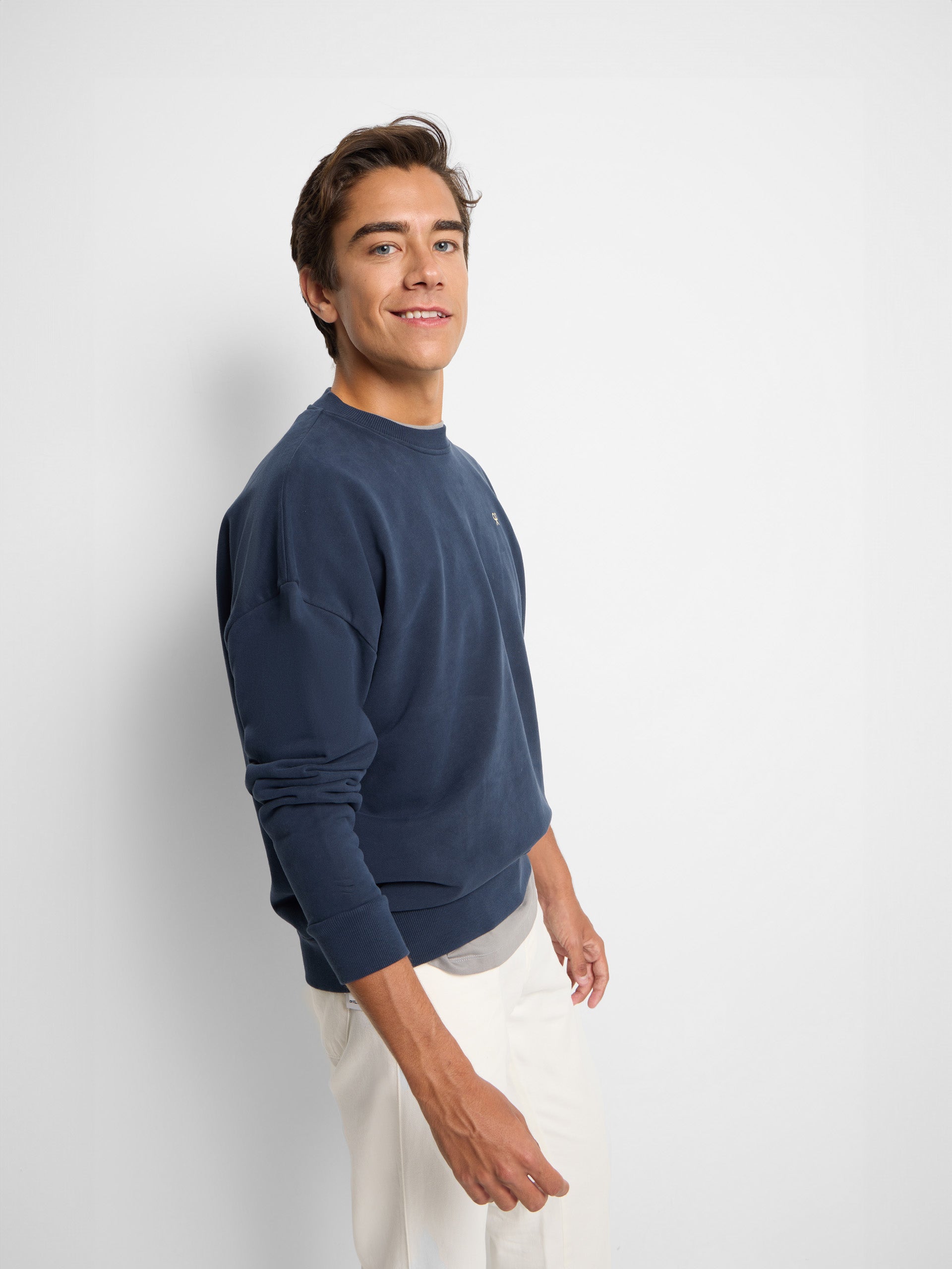 Sweatshirt relaxed fit culture azul-marinho