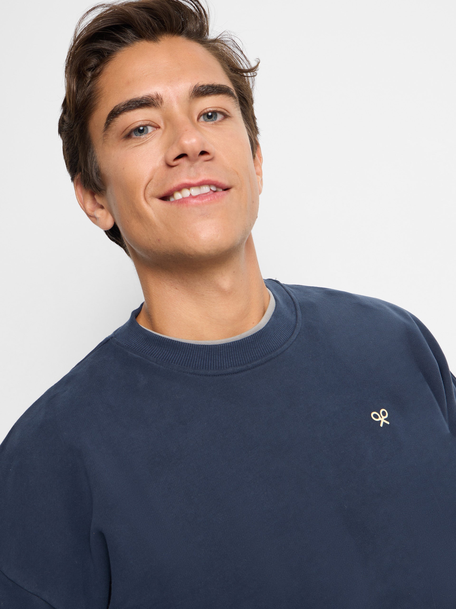 Sweatshirt relaxed fit culture azul-marinho
