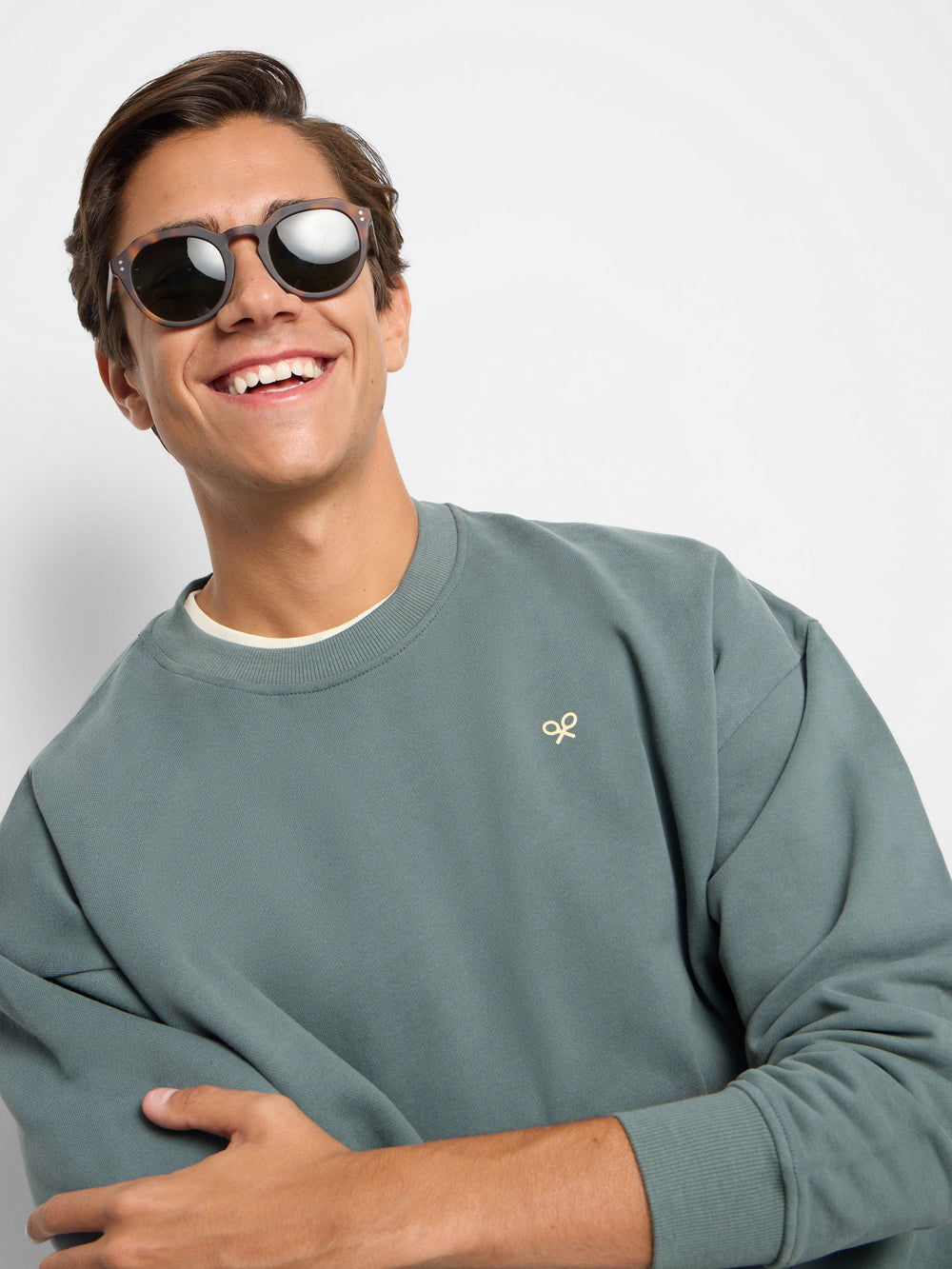 Sweatshirt relaxed fit culture verde
