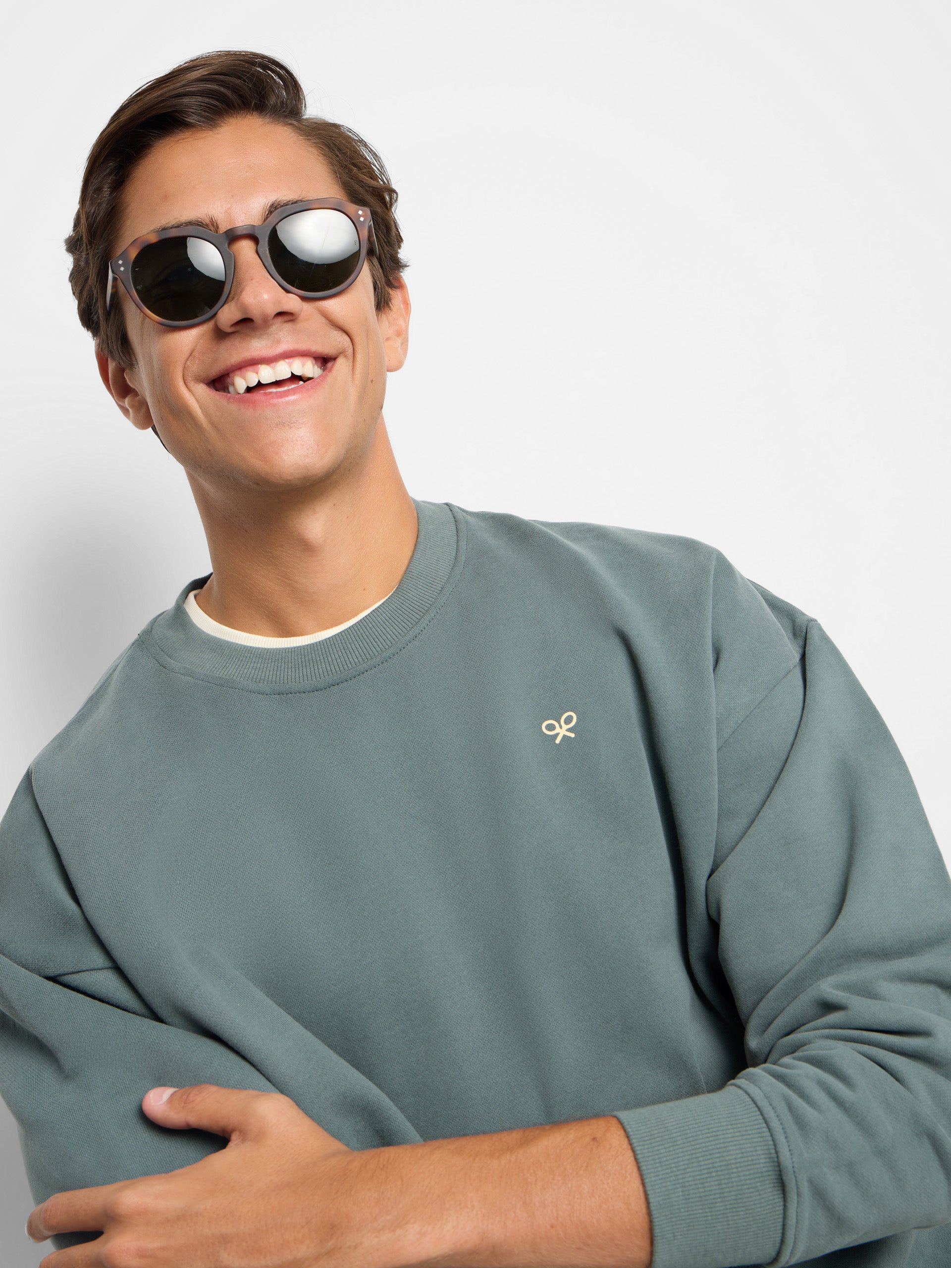 Sweatshirt relaxed fit culture verde