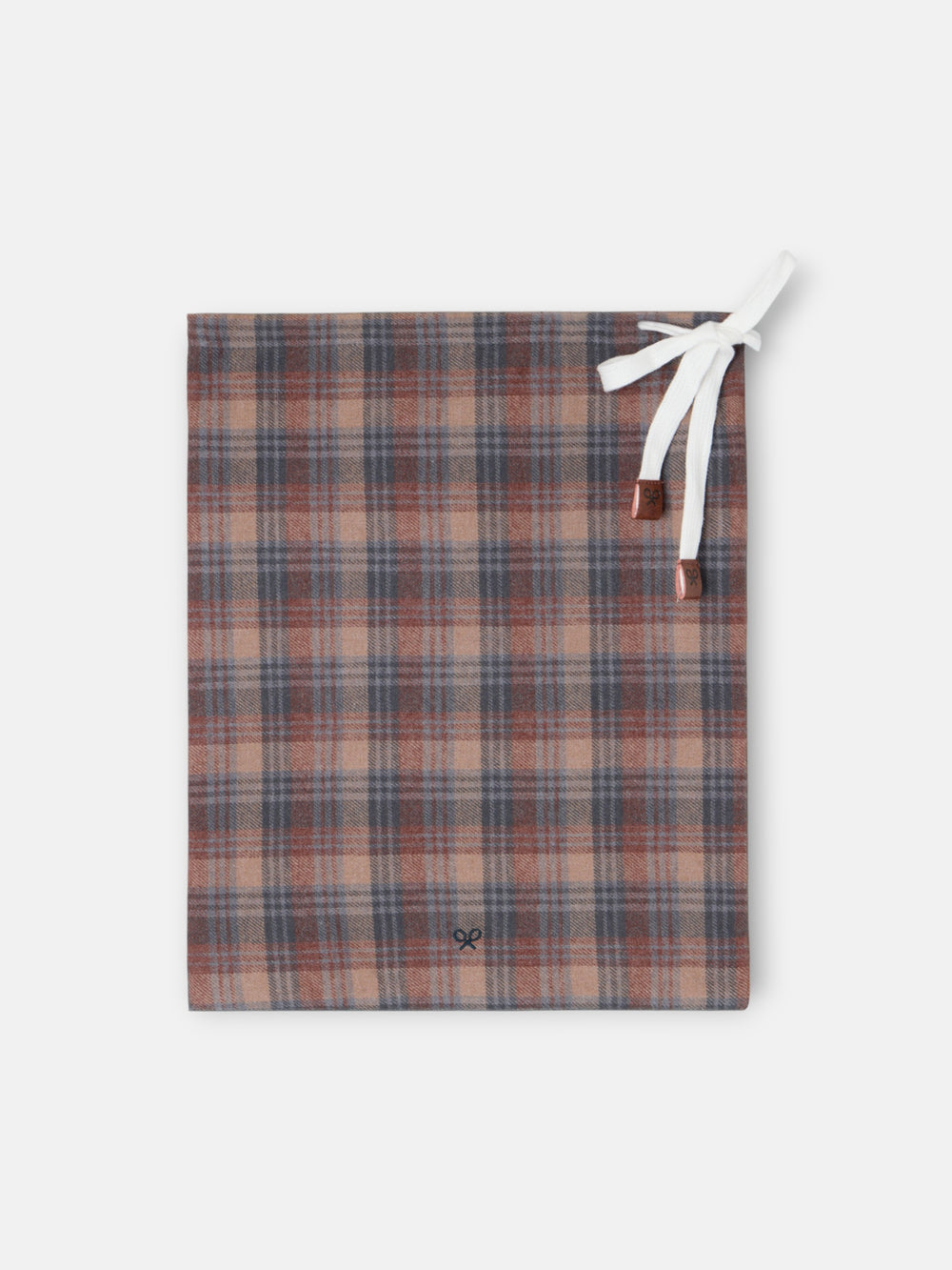 brown grey tartan plaid pajamas