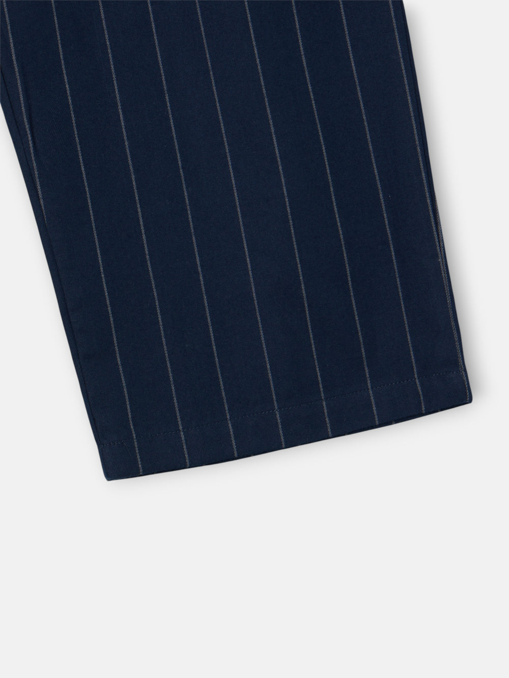 Navy blue pinstriped pajamas