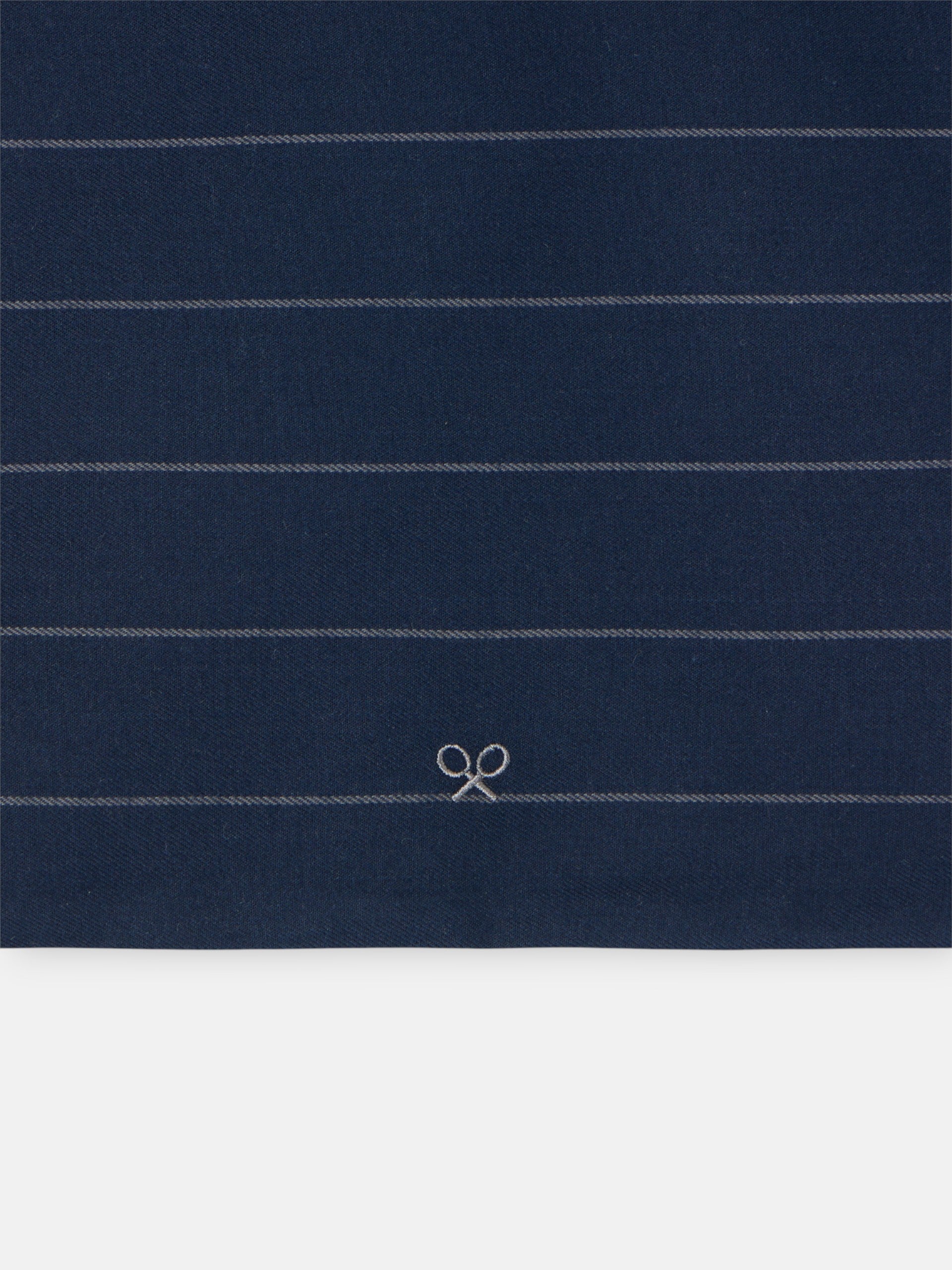 pyjama bleu marine à fines rayures