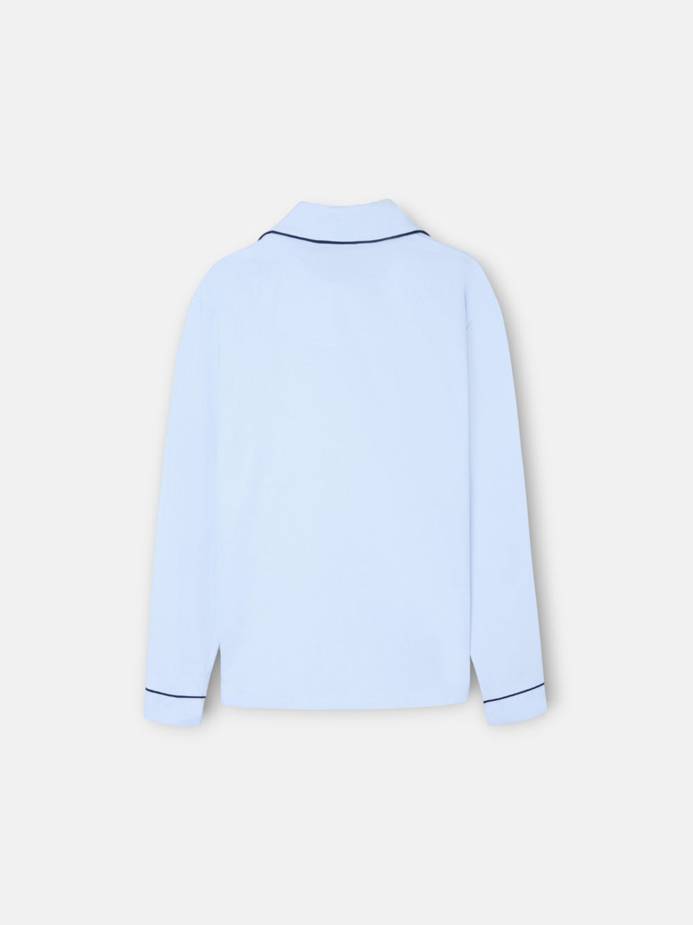 Pyjama chemise bleu clair à motif pied-de-poule pour enfants