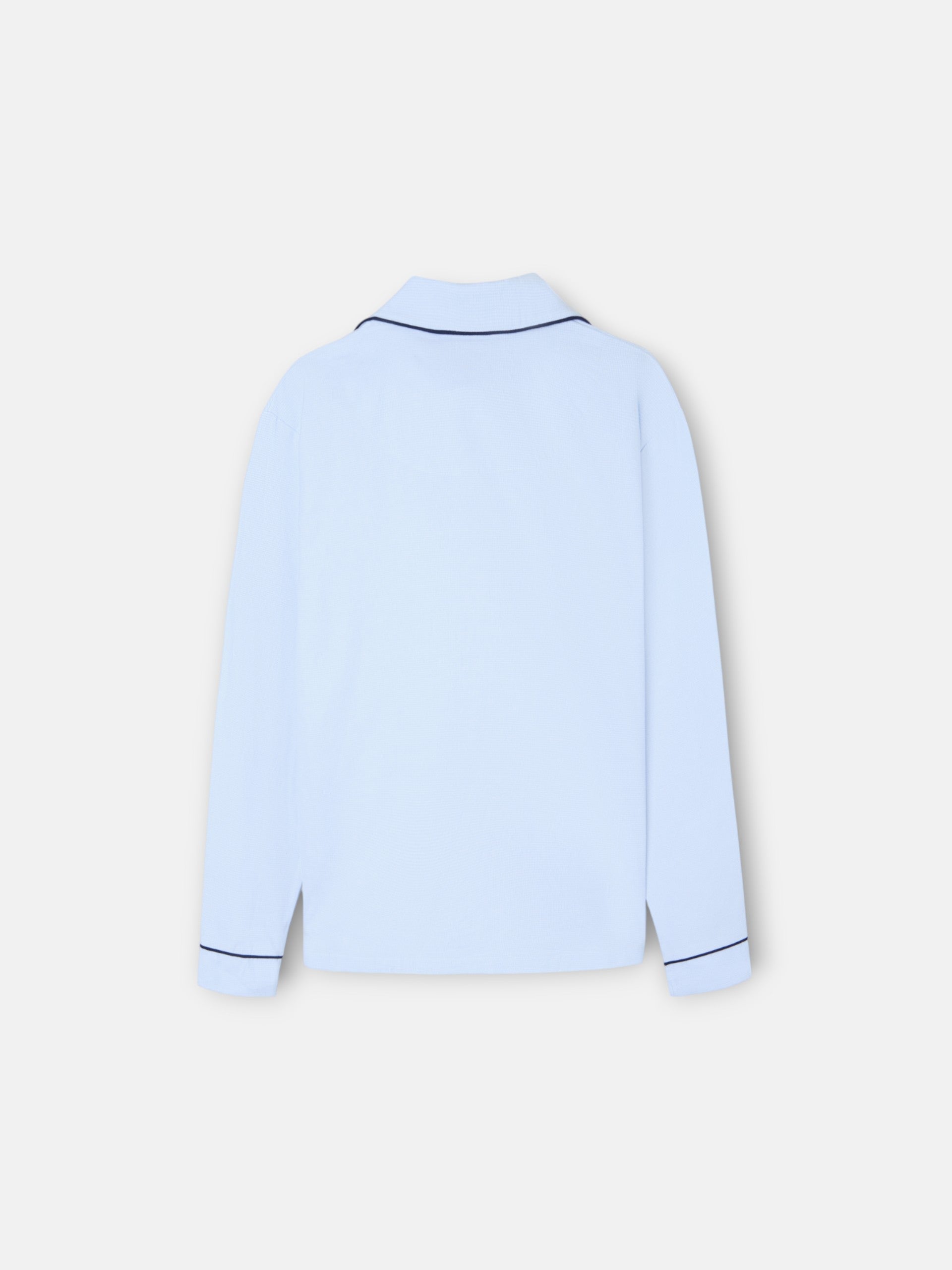 Pijama infantil camisola padrão pata de galo azul celeste