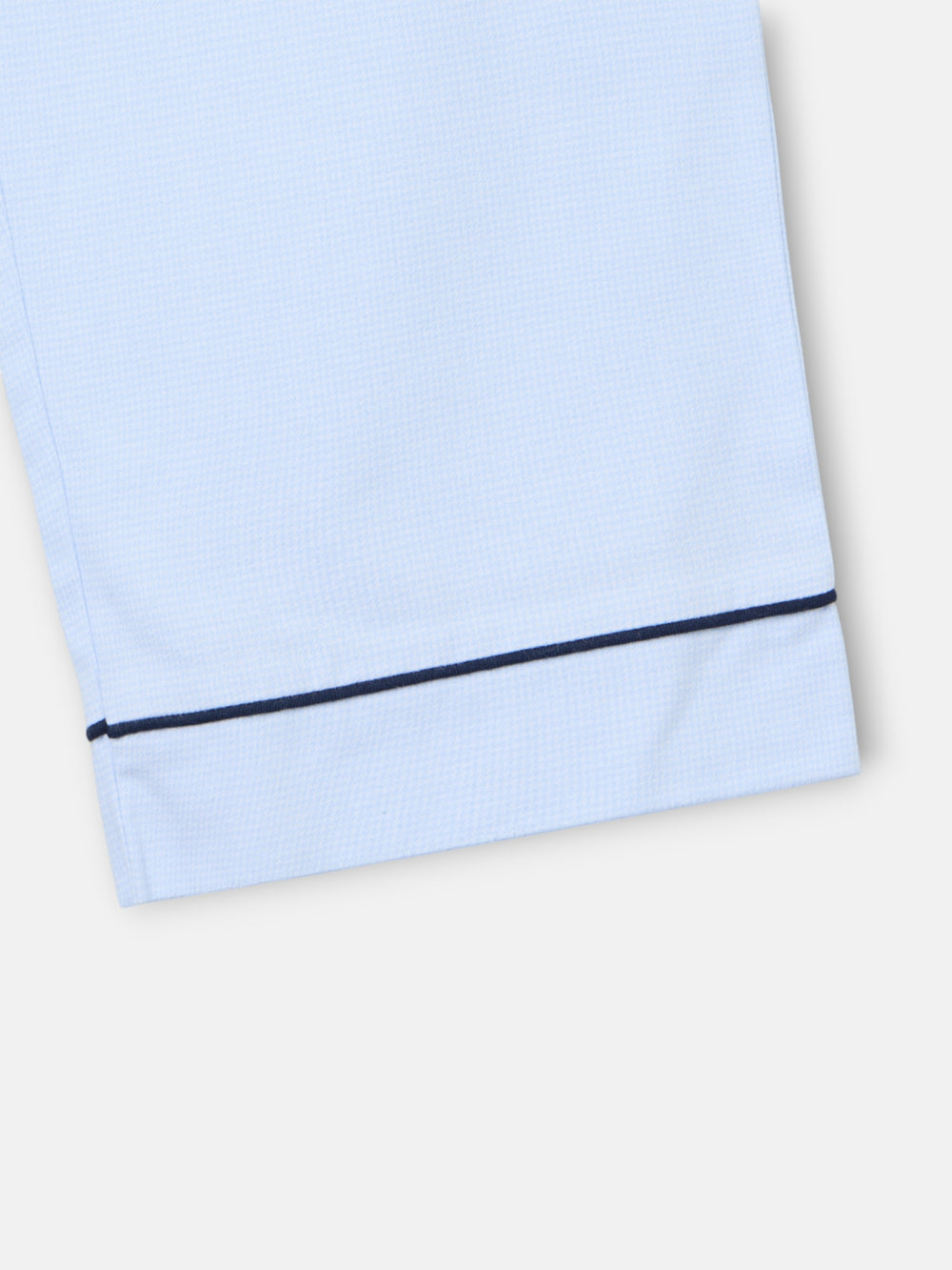 Pyjama chemise bleu clair à motif pied-de-poule pour enfants