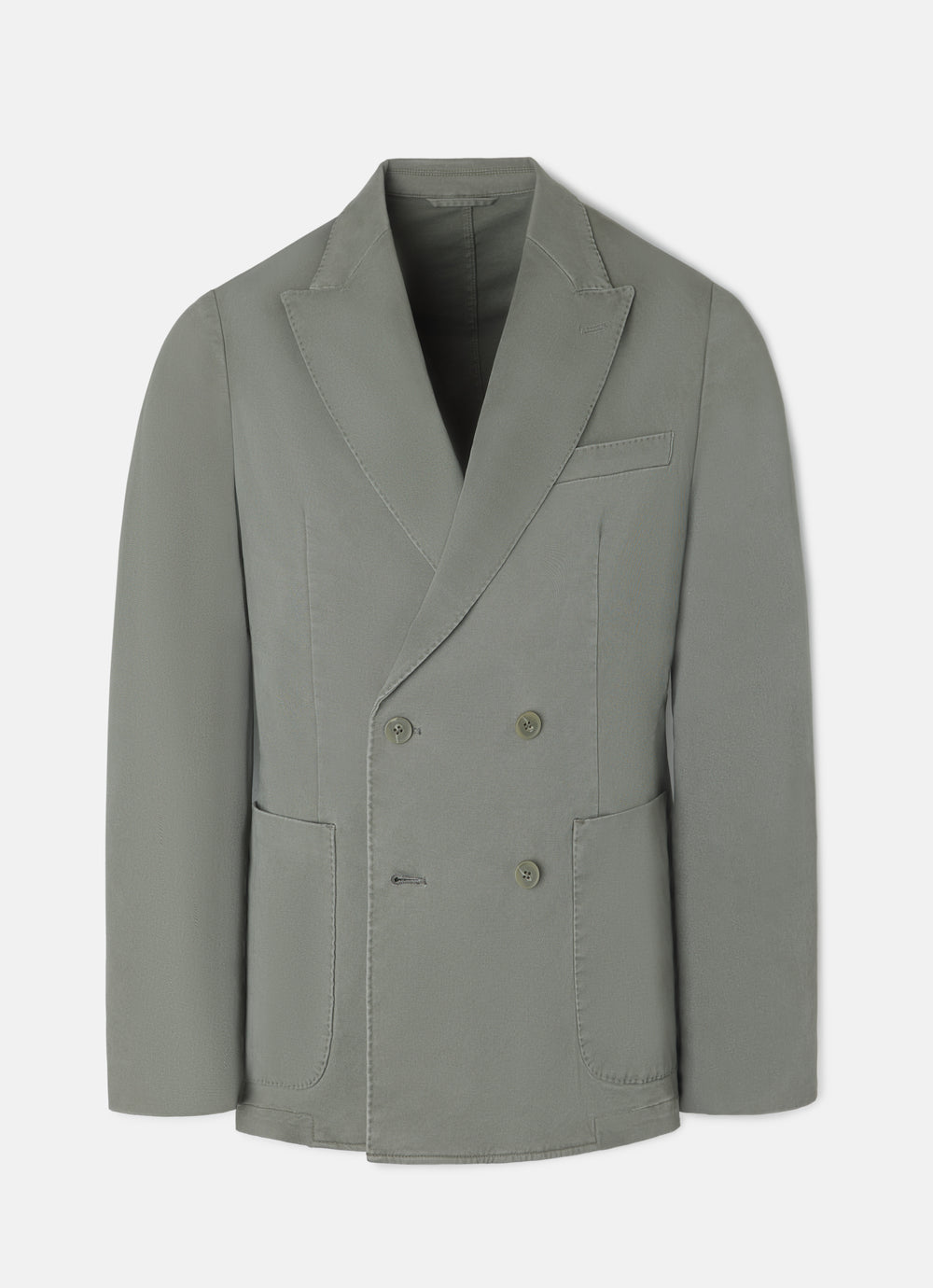 Blazer casual cruzado verde