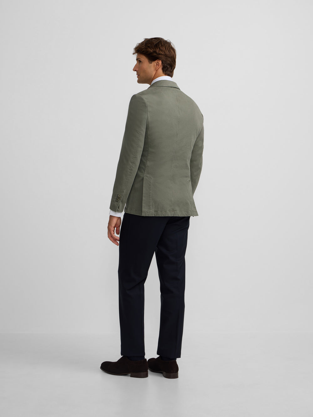 Blazer casual cruzado verde