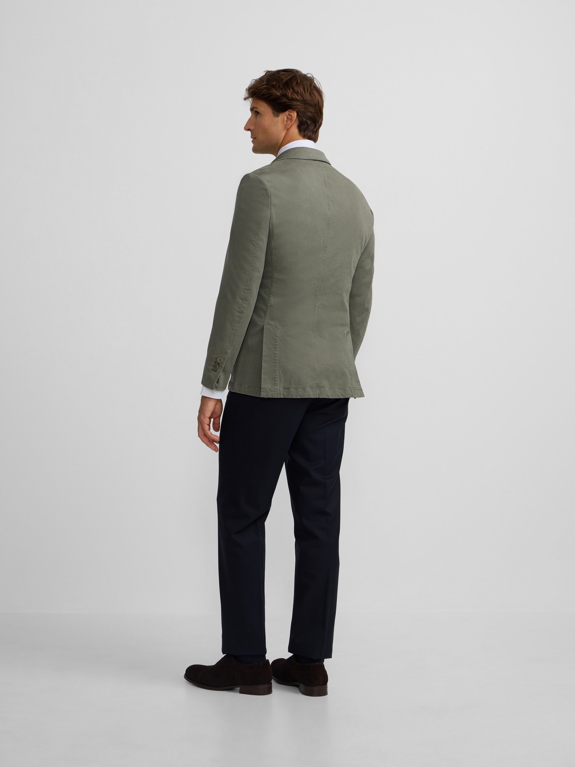 Blazer casual cruzado verde