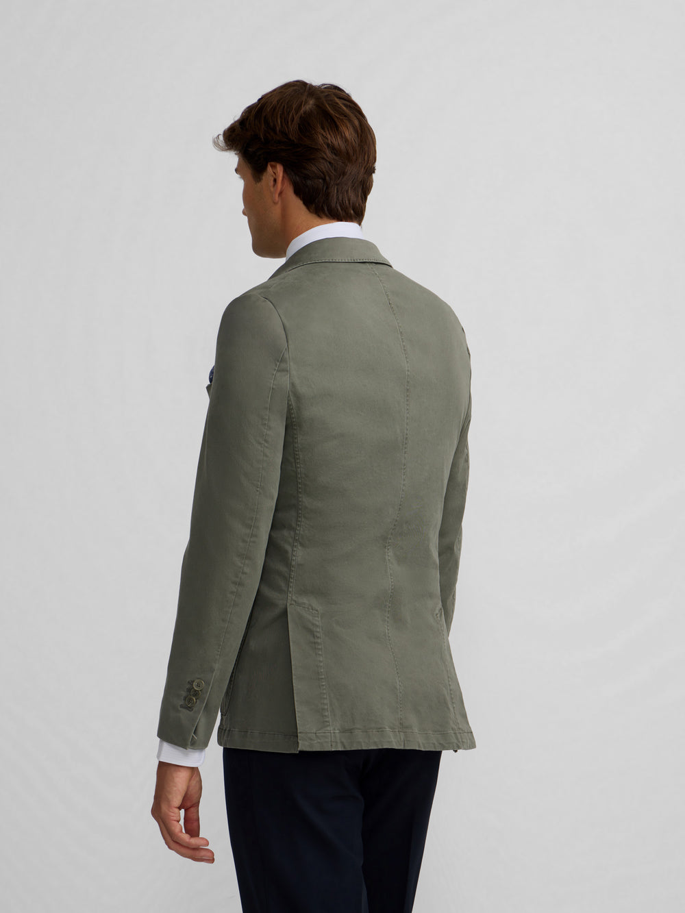 Blazer casual cruzado verde