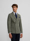 Blazer casual cruzado verde