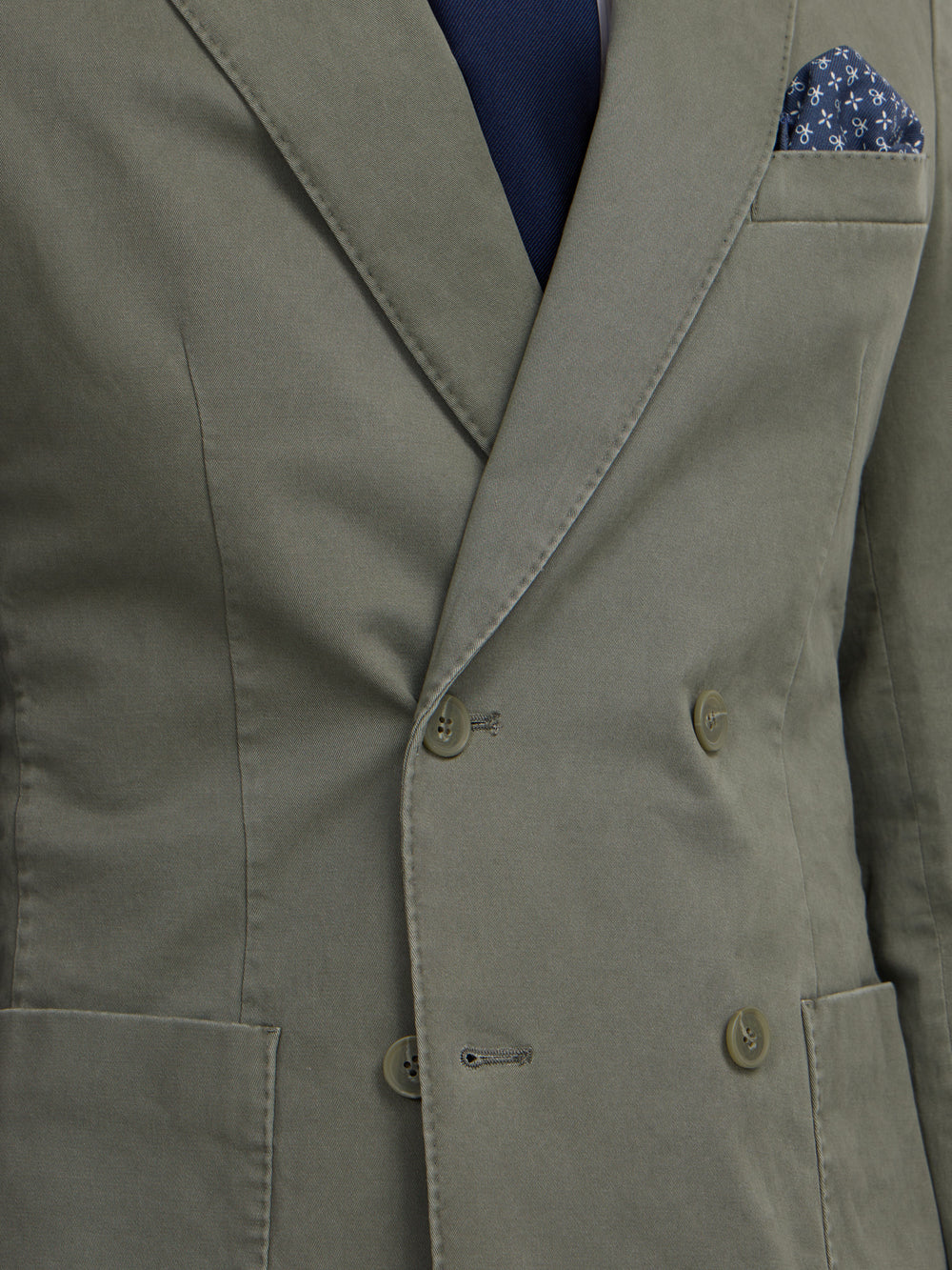 Blazer casual cruzado verde