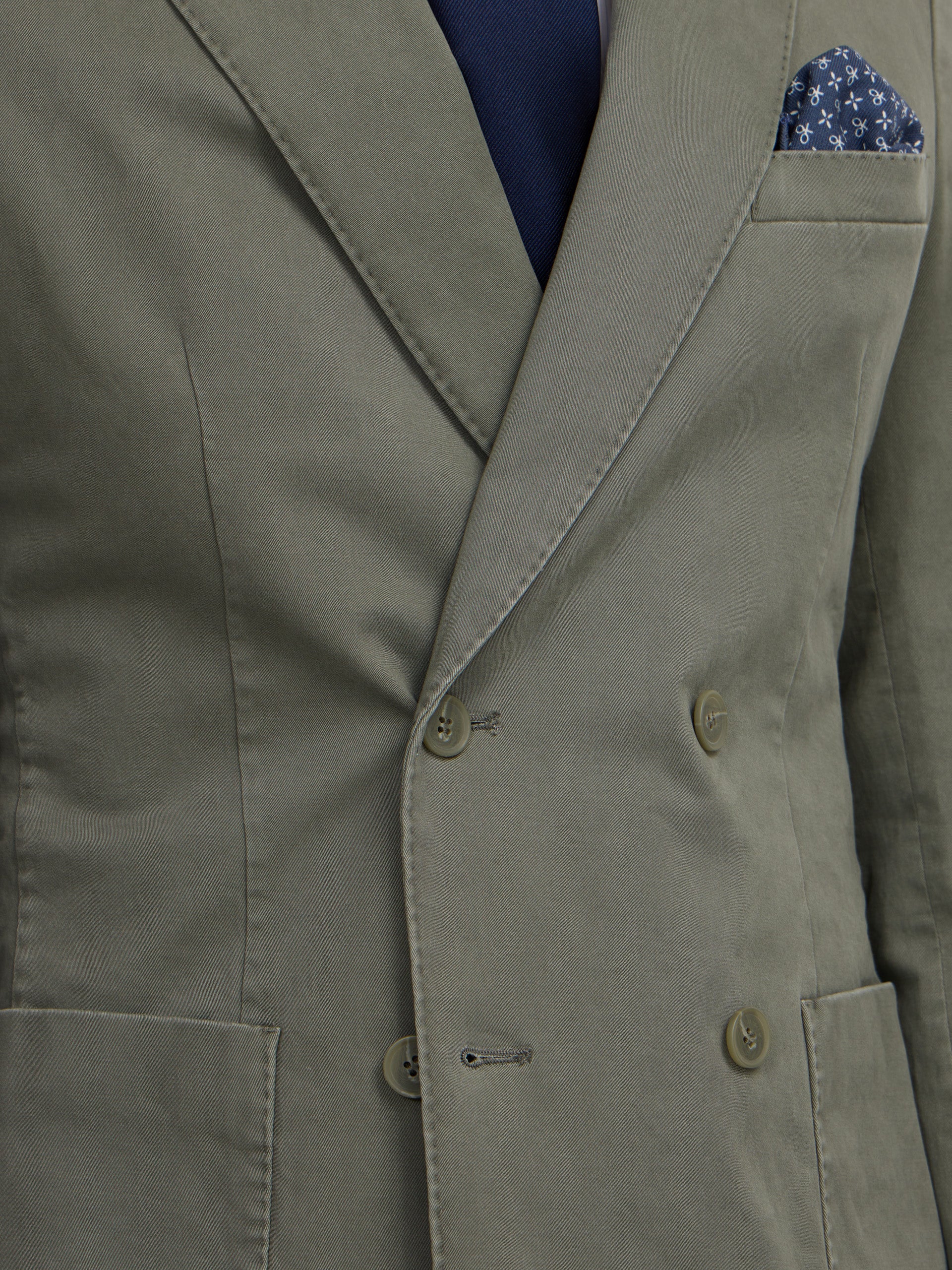 Blazer casual cruzado verde