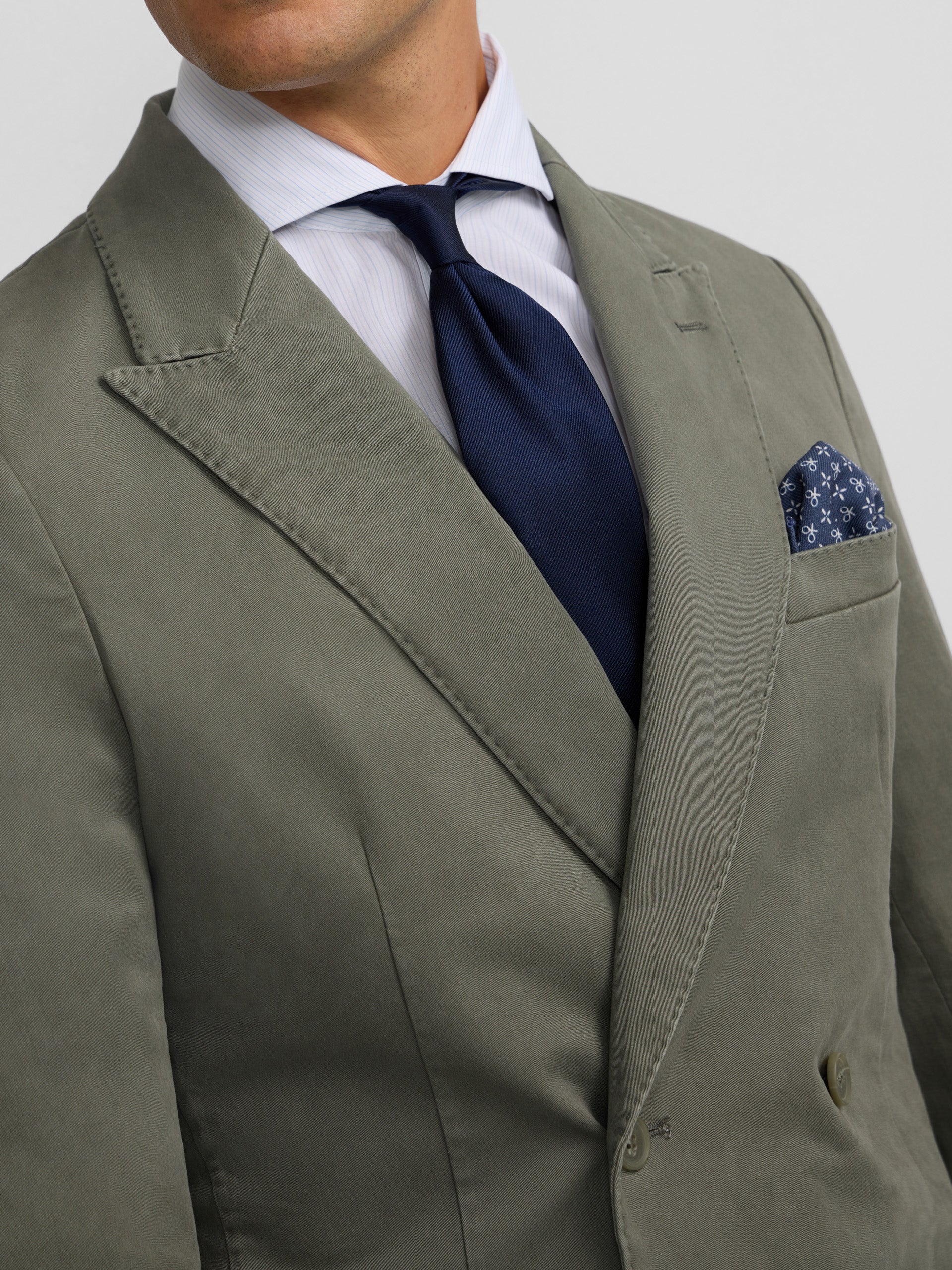 Blazer casual cruzado verde