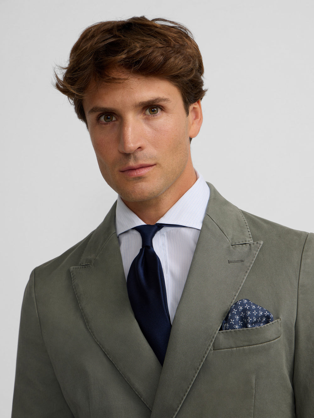 Blazer casual cruzado verde