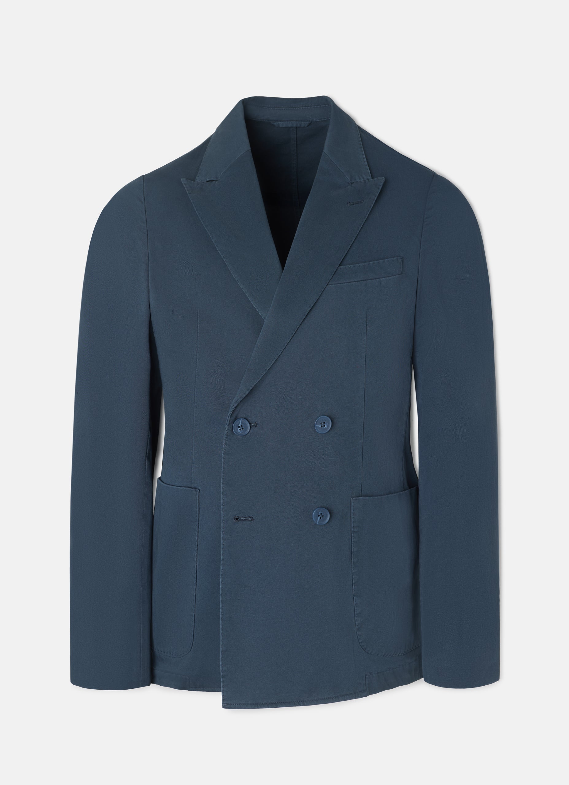 Americana casual cruzada azul