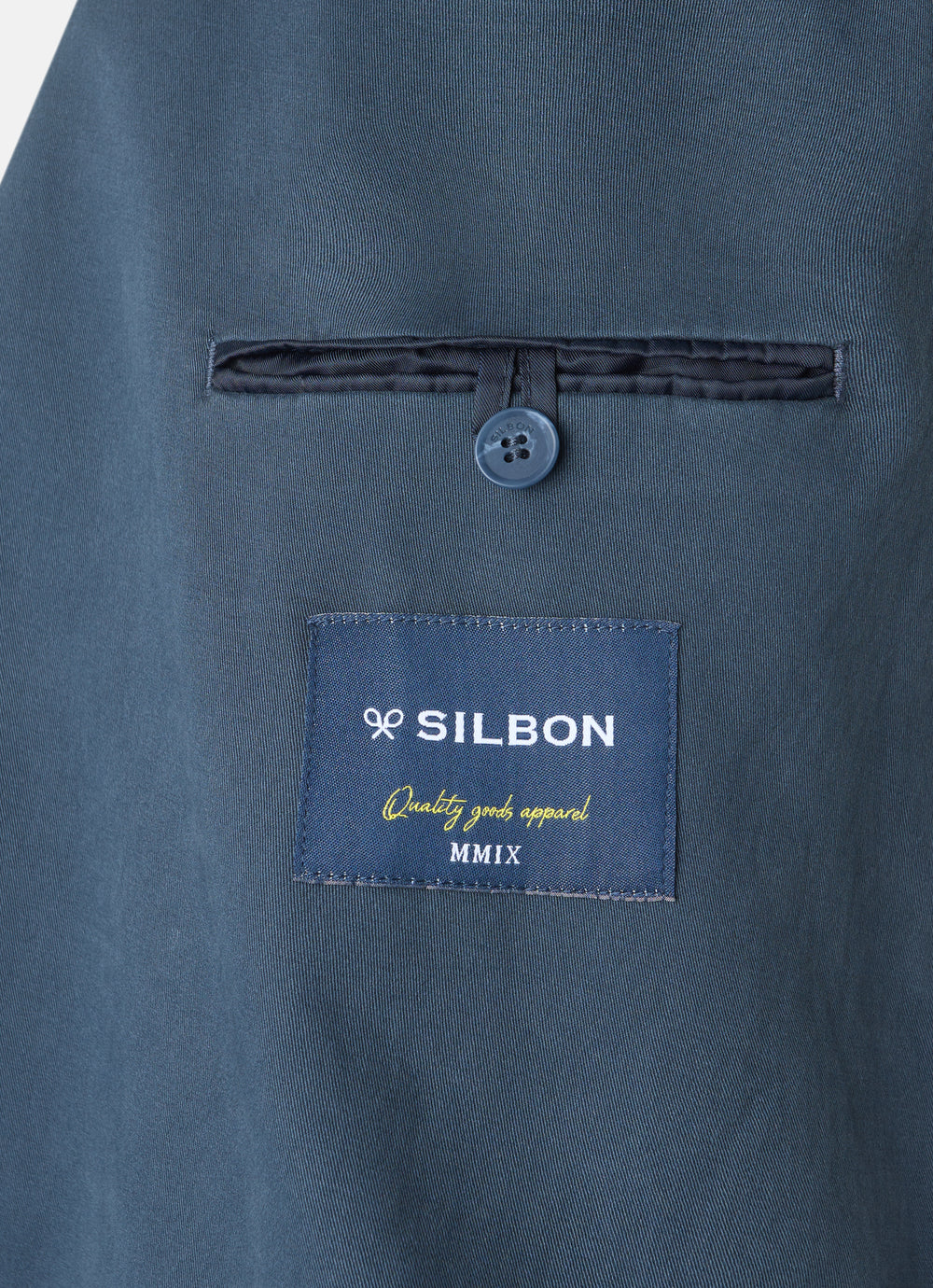 Americana casual cruzada azul