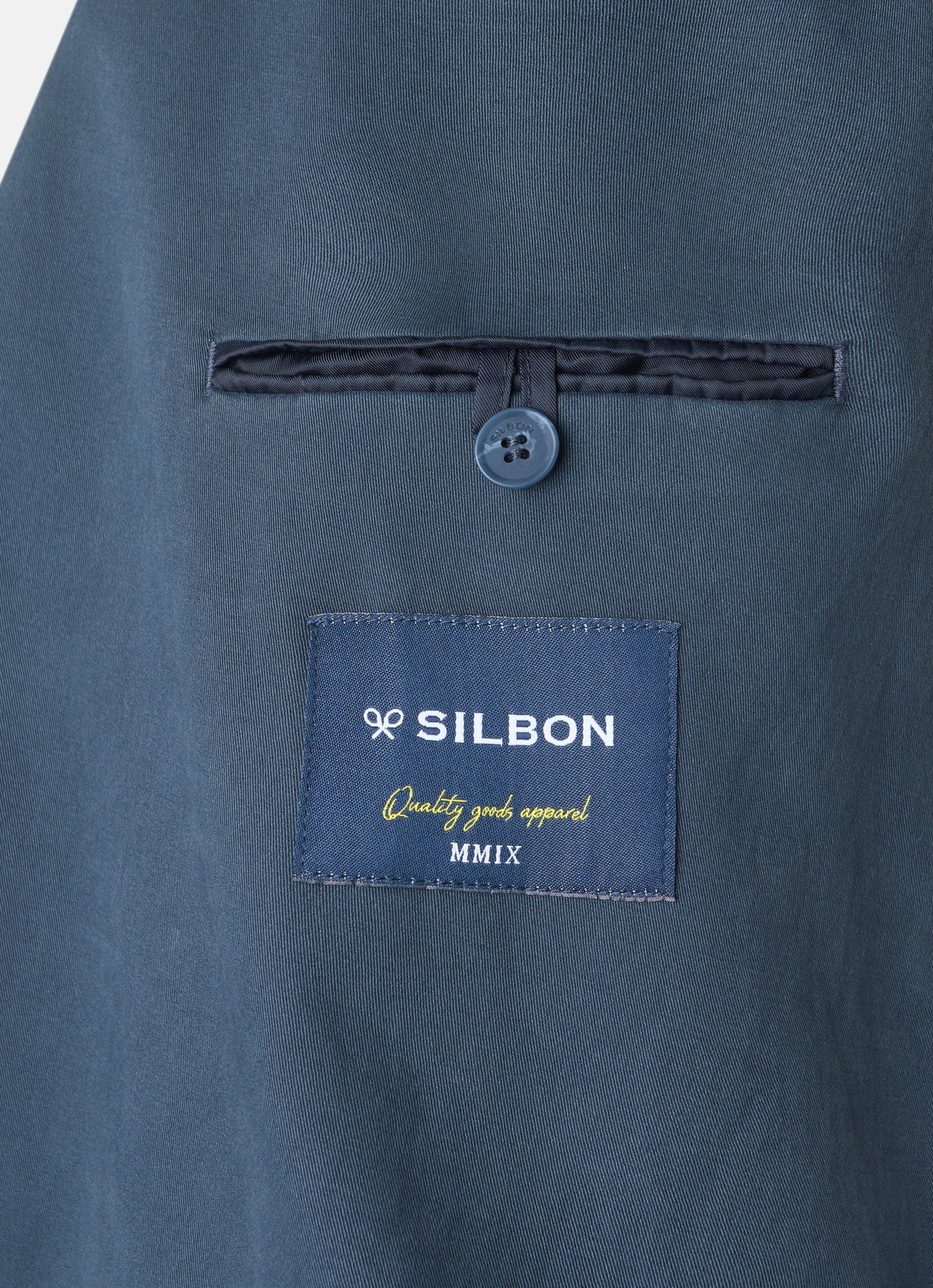 Americana casual cruzada azul