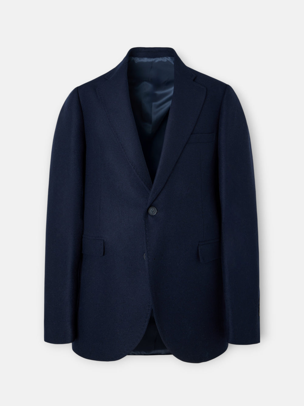 Blazer liso azul-marinho